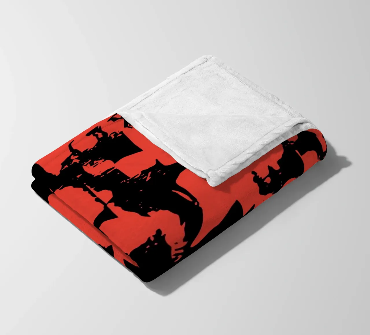 Grunge Pattern fleece blanket by Kim Hubball Studio
