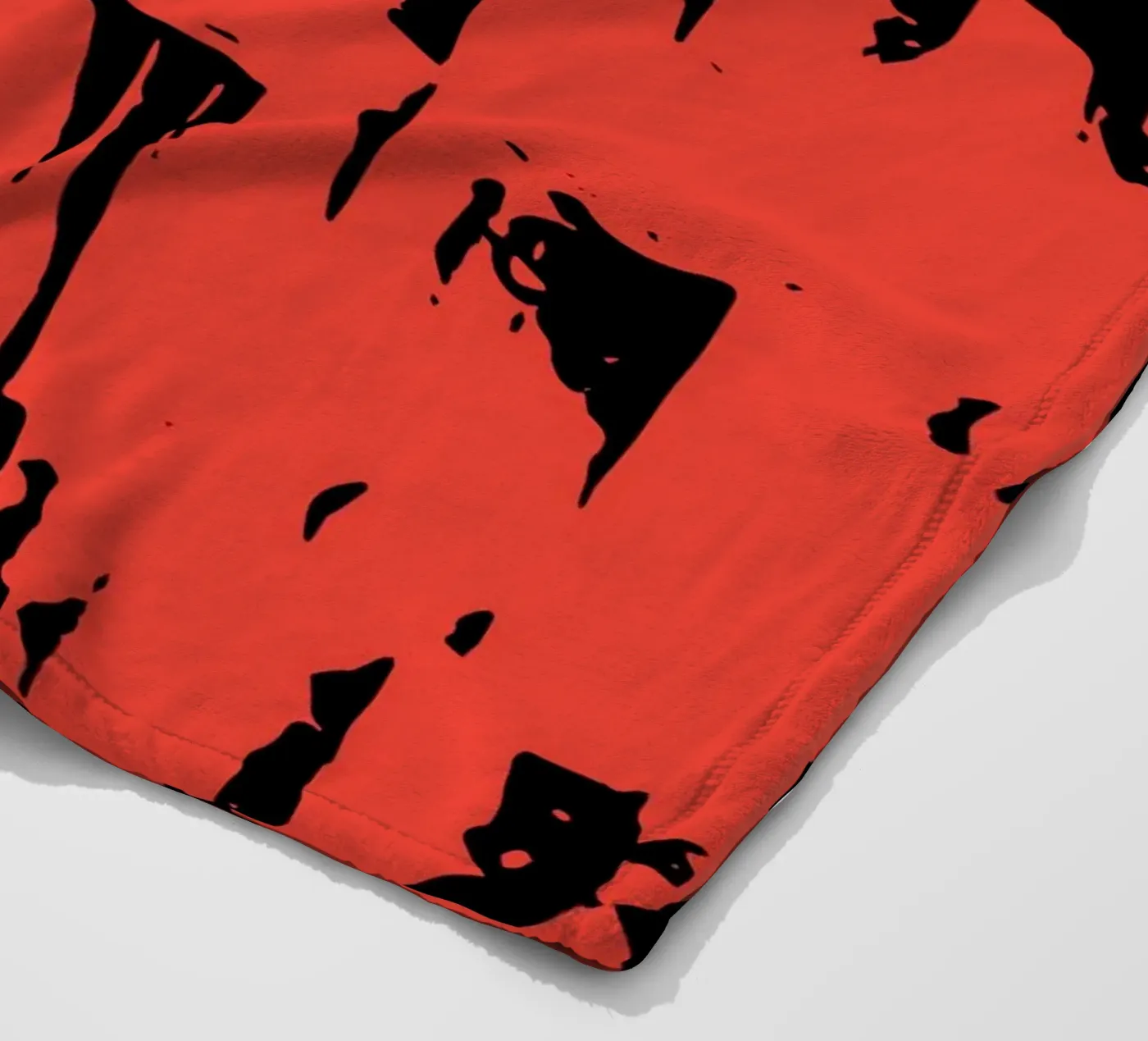 Grunge Pattern Fleecedecke von Kim Hubball Studio