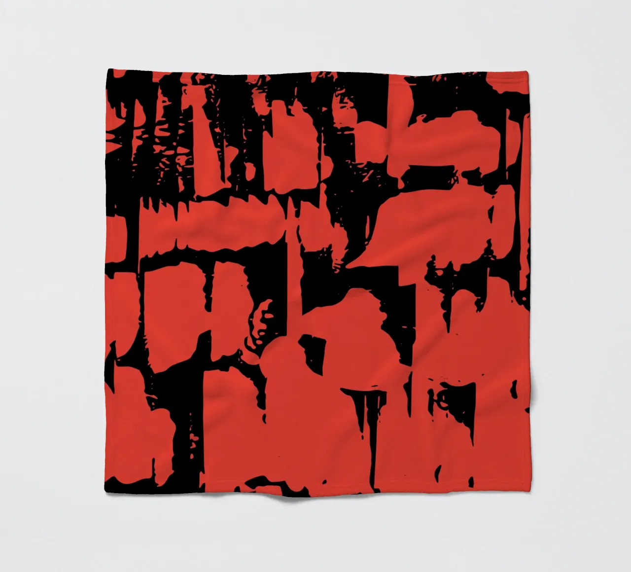 Grunge Pattern fleece blanket by Kim Hubball Studio