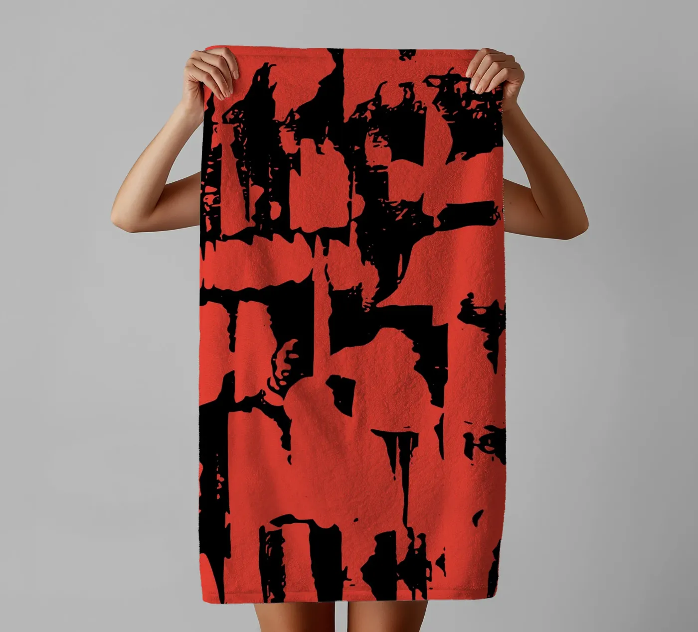 Grunge Pattern serviette de bain de Kim Hubball Studio