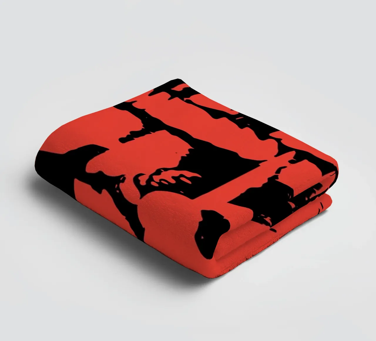 Grunge Pattern towel by Kim Hubball Studio