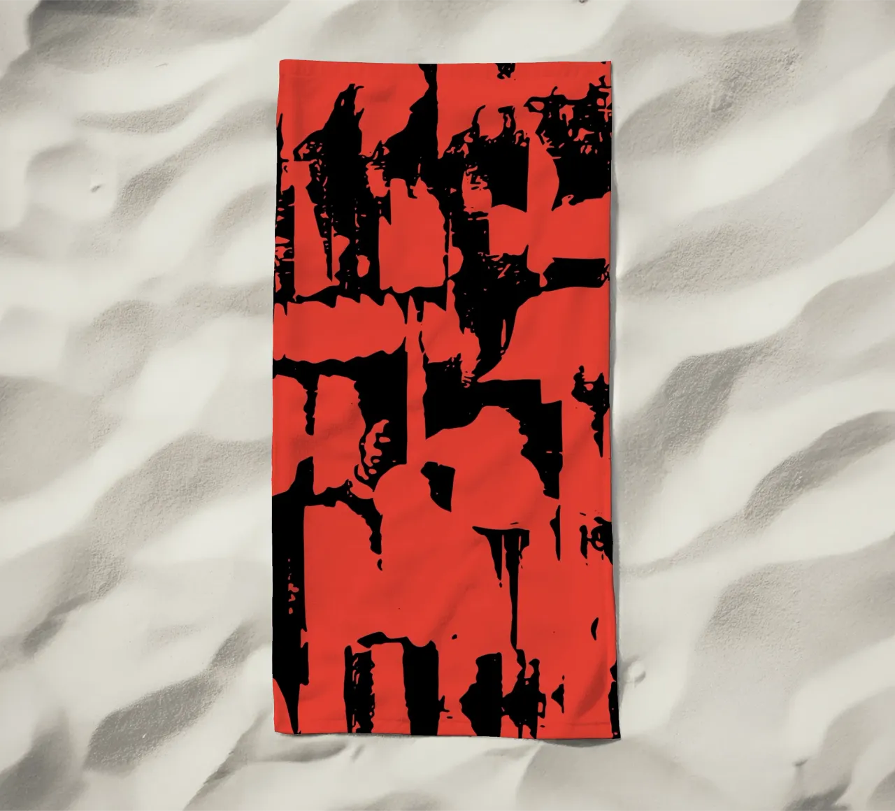 Modello grunge telo mare da Kim Hubball Studio