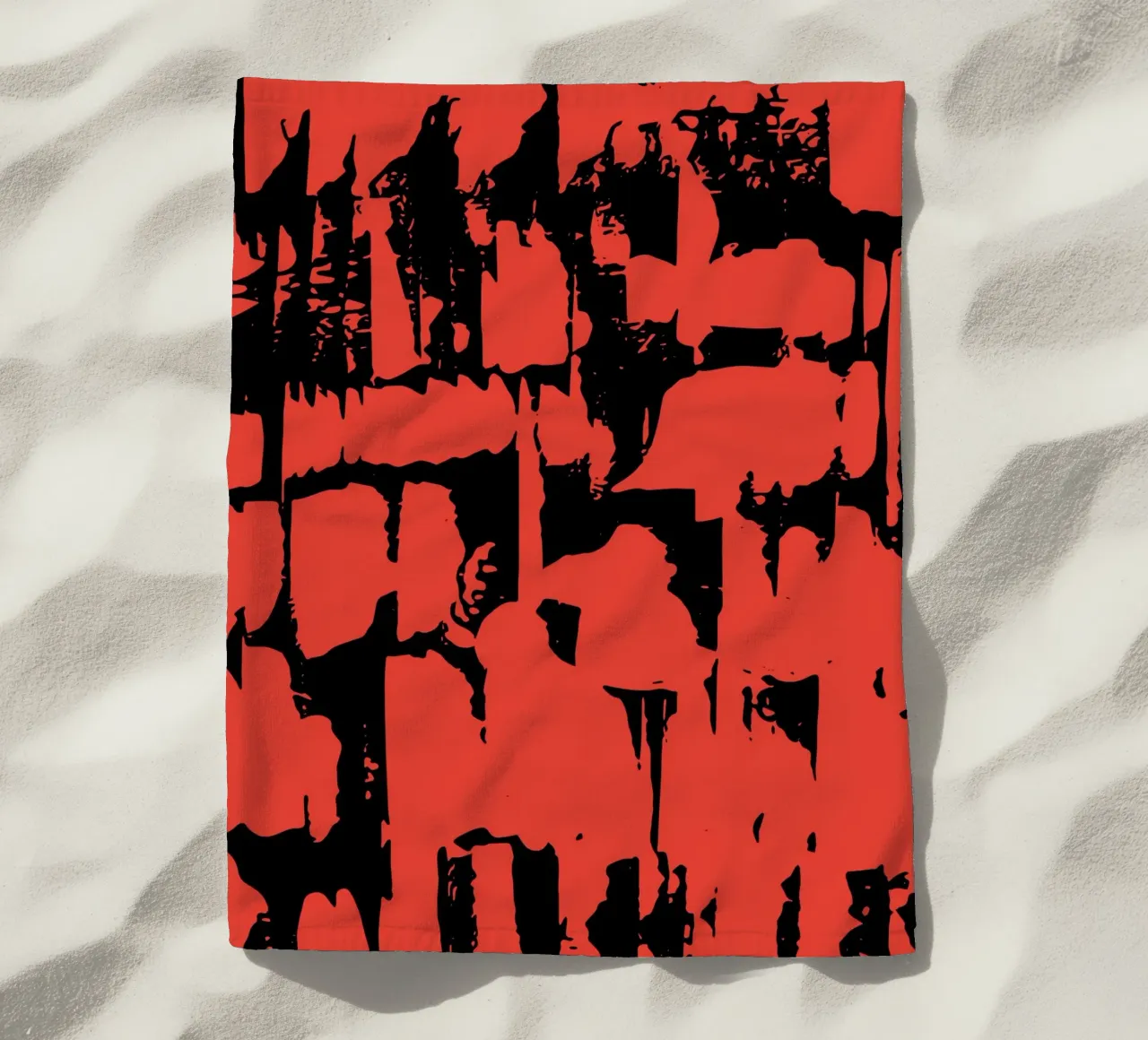 Modello grunge telo mare da Kim Hubball Studio