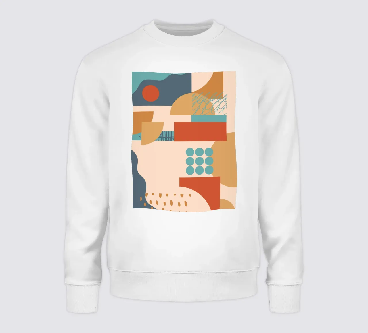 Chaud géométrique du milieu du siècle sweat de Kim Hubball Studio