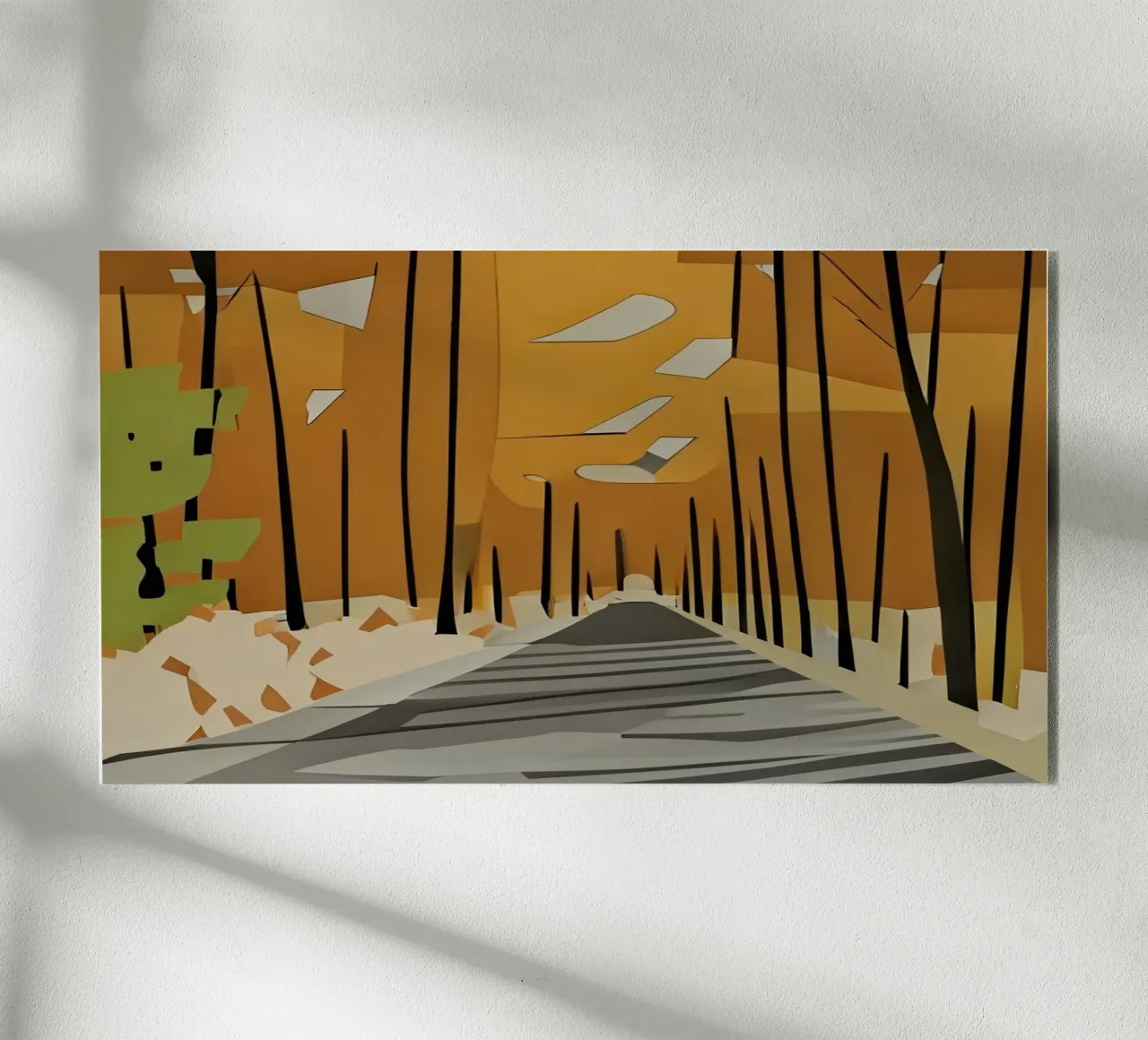Waldweg_1 acrylic glass by Abstract Art by LK
