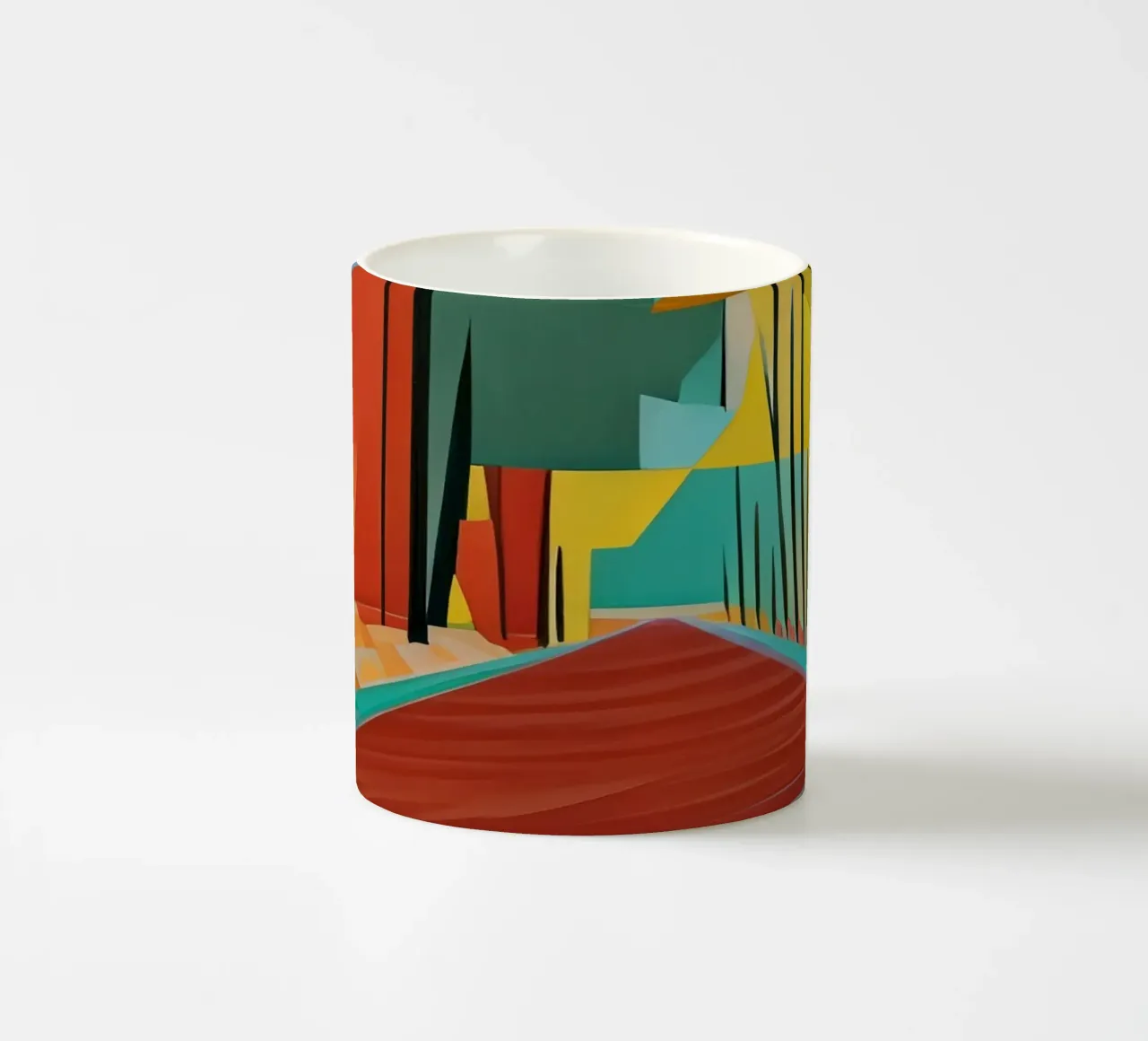 Waldweg_2 tazza in ceramica da Abstract Art by LK