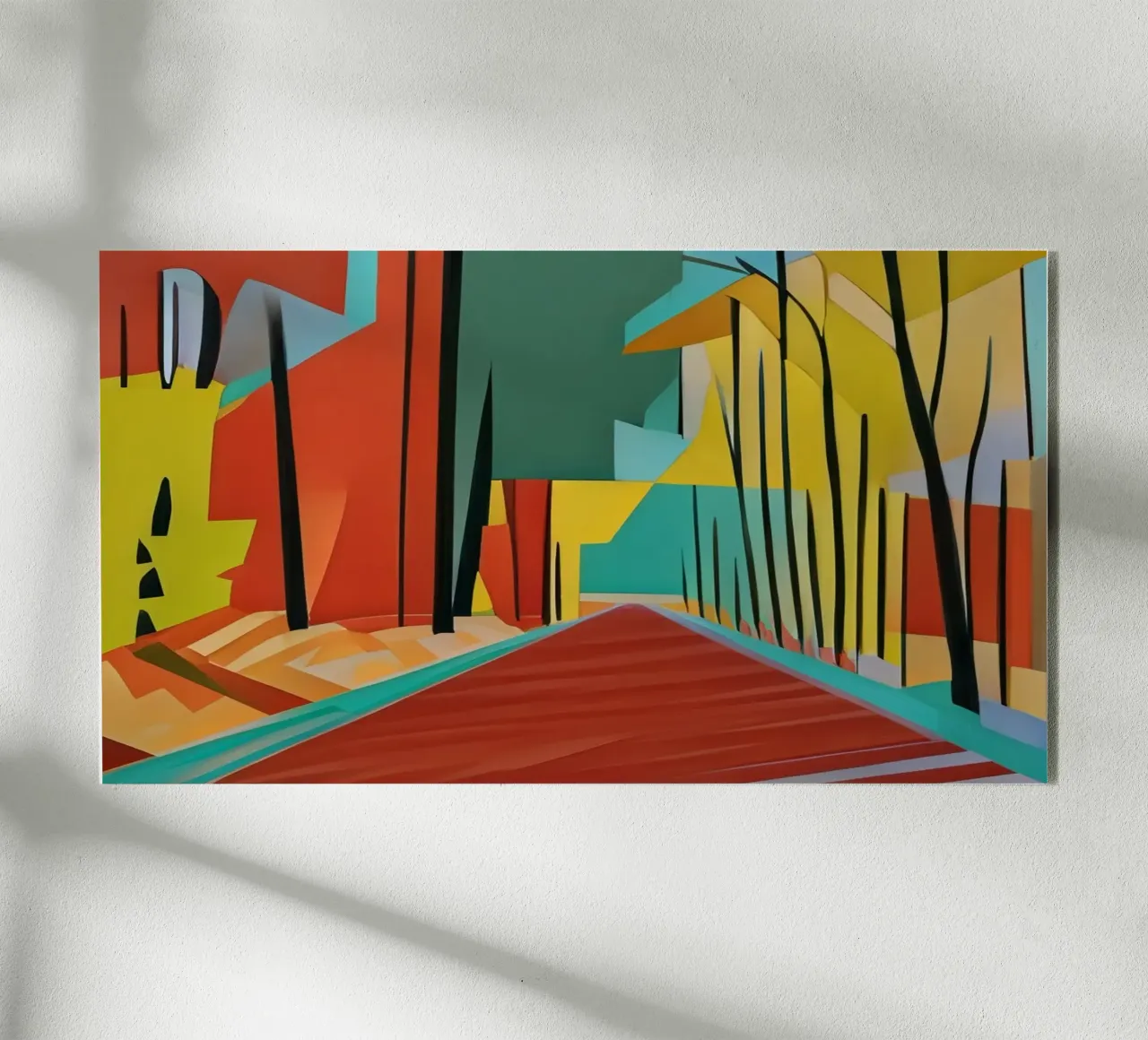 Waldweg_2 plexiglass da Abstract Art by LK