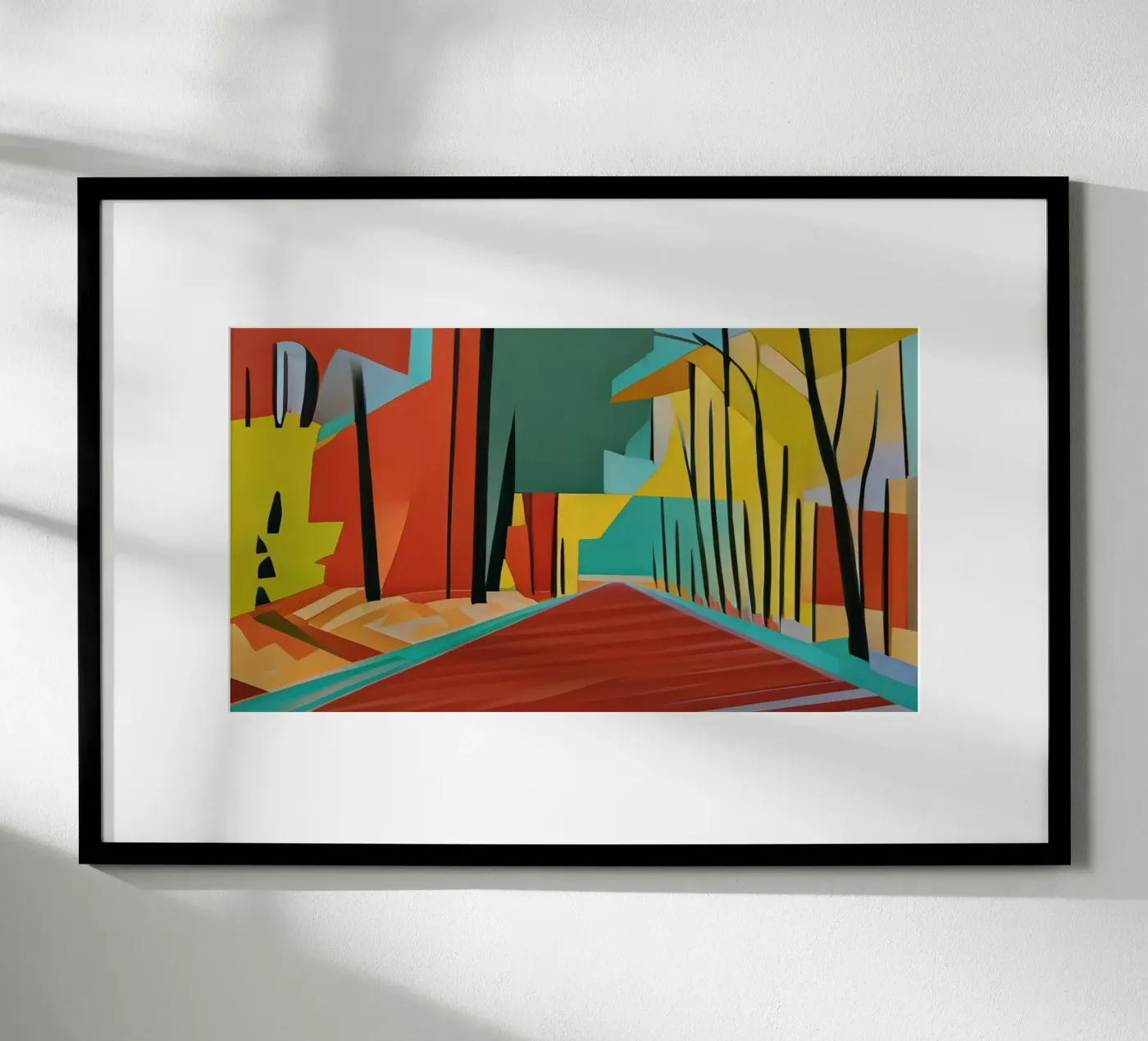 Waldweg_2 poster by Abstract Art by LK