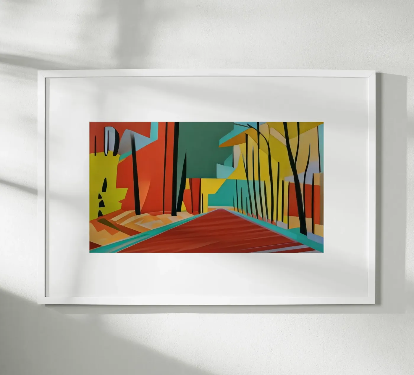 Waldweg_2 poster by Abstract Art by LK
