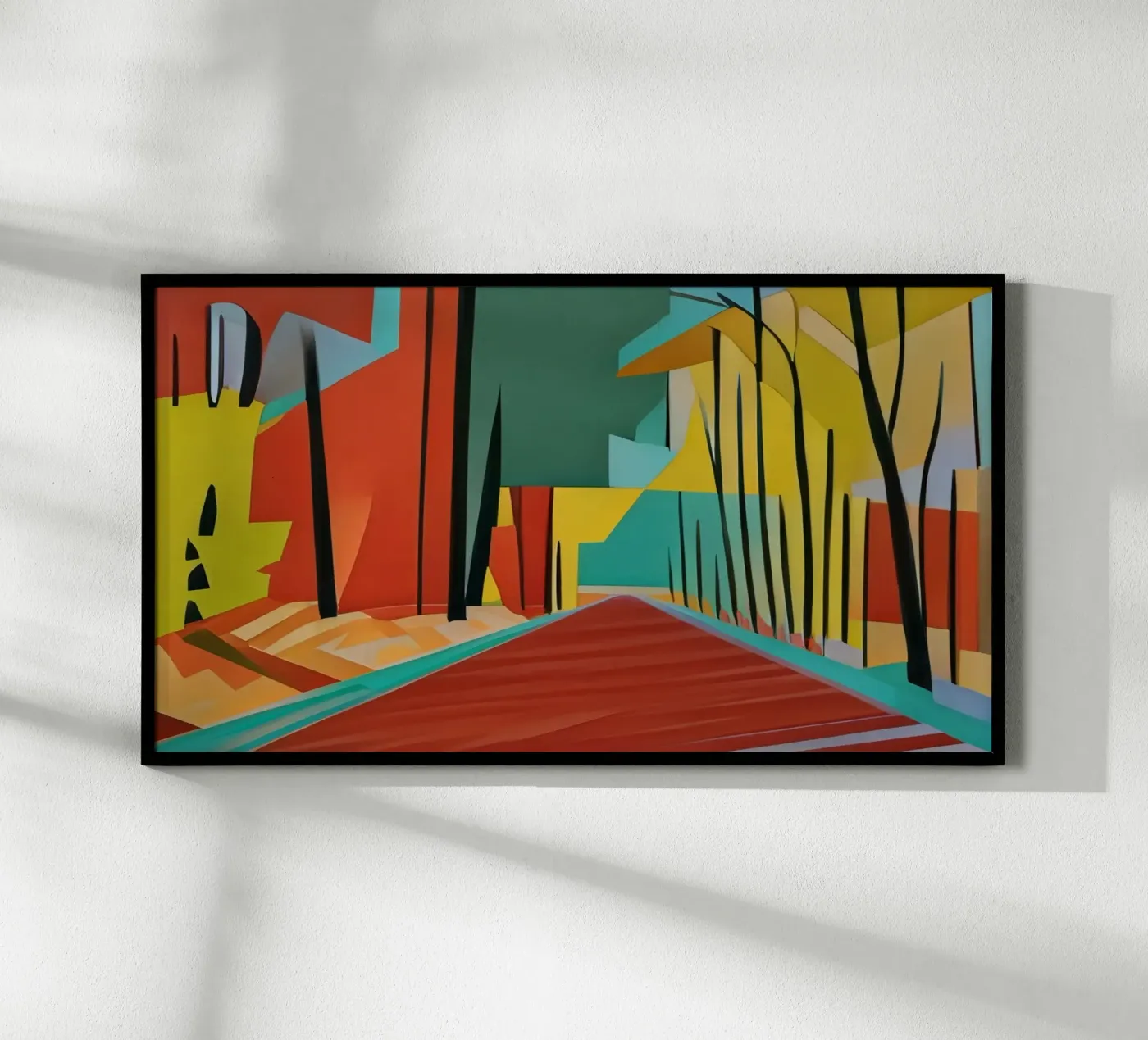 Waldweg_2 poster by Abstract Art by LK