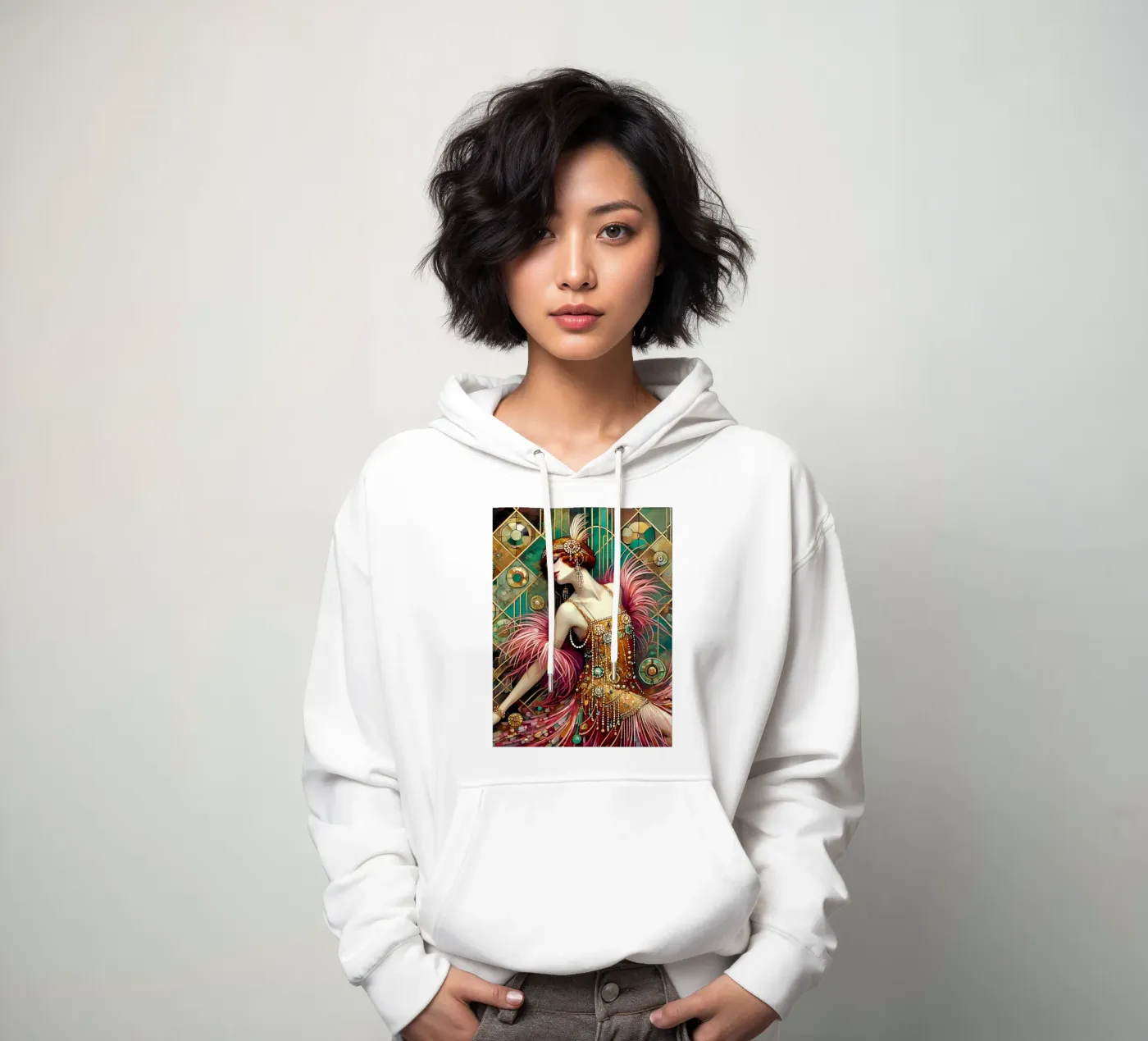 Flapper Dancer hoodie van Art-Nouveau-Dsg