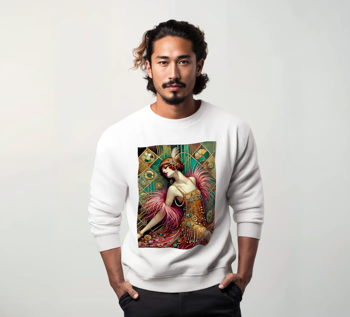 Flapper Dancer sweatshirt van Art-Nouveau-Dsg