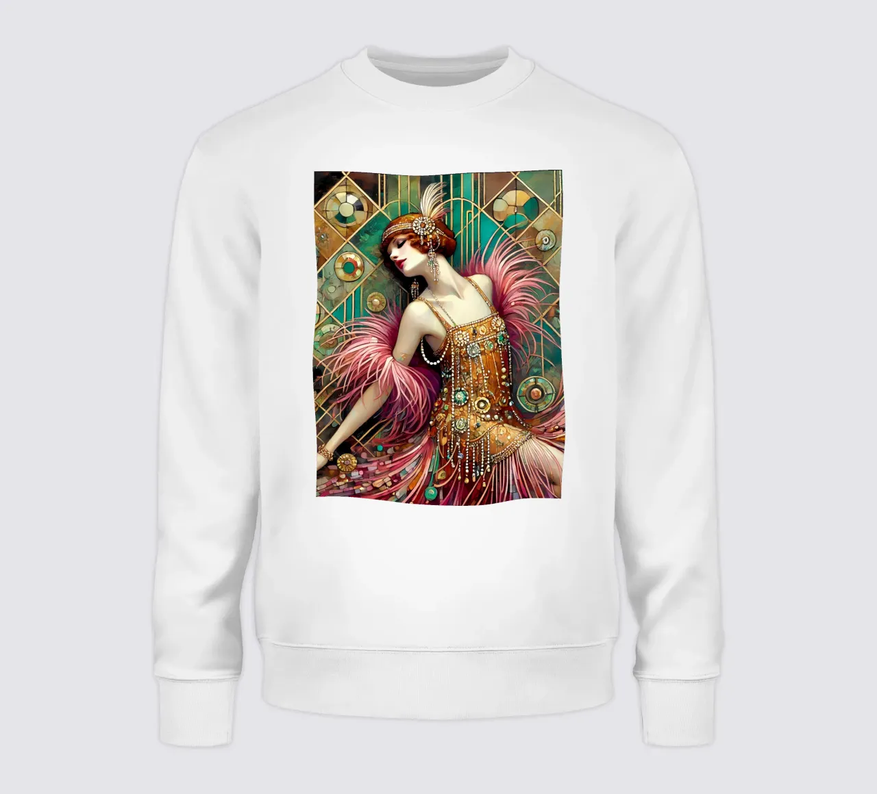 Flapper Dancer felpa da Art-Nouveau-Dsg