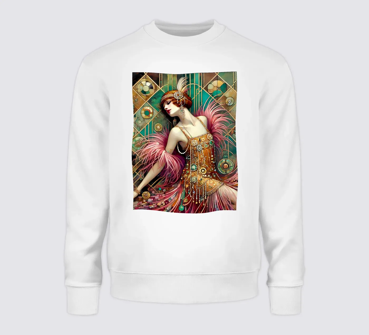 Flapper Dancer sweatshirt van Art-Nouveau-Dsg