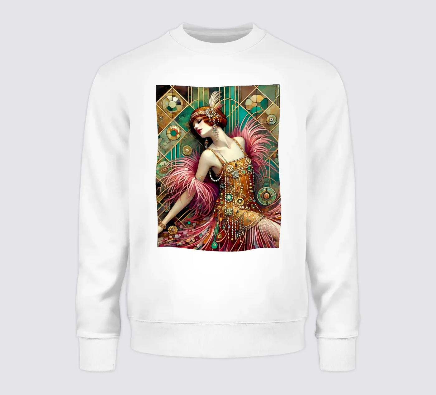 Flapper Dancer sweatshirt van Art-Nouveau-Dsg