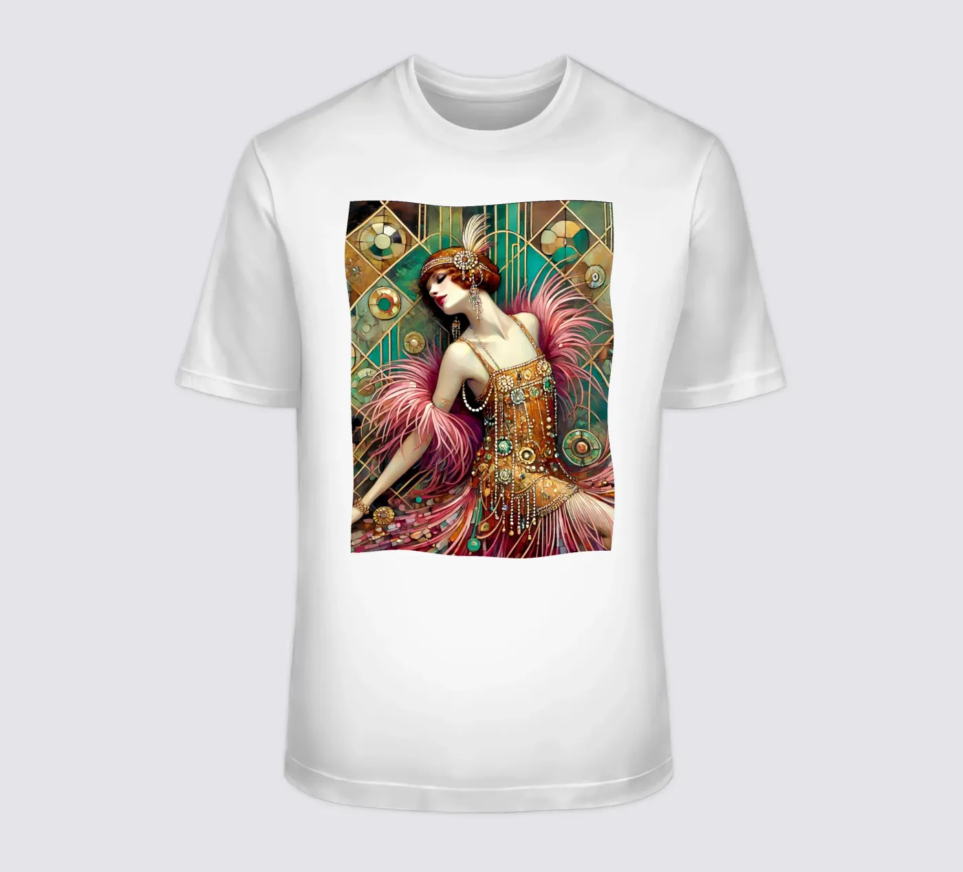 Flapper Dancer t-shirt da Art-Nouveau-Dsg