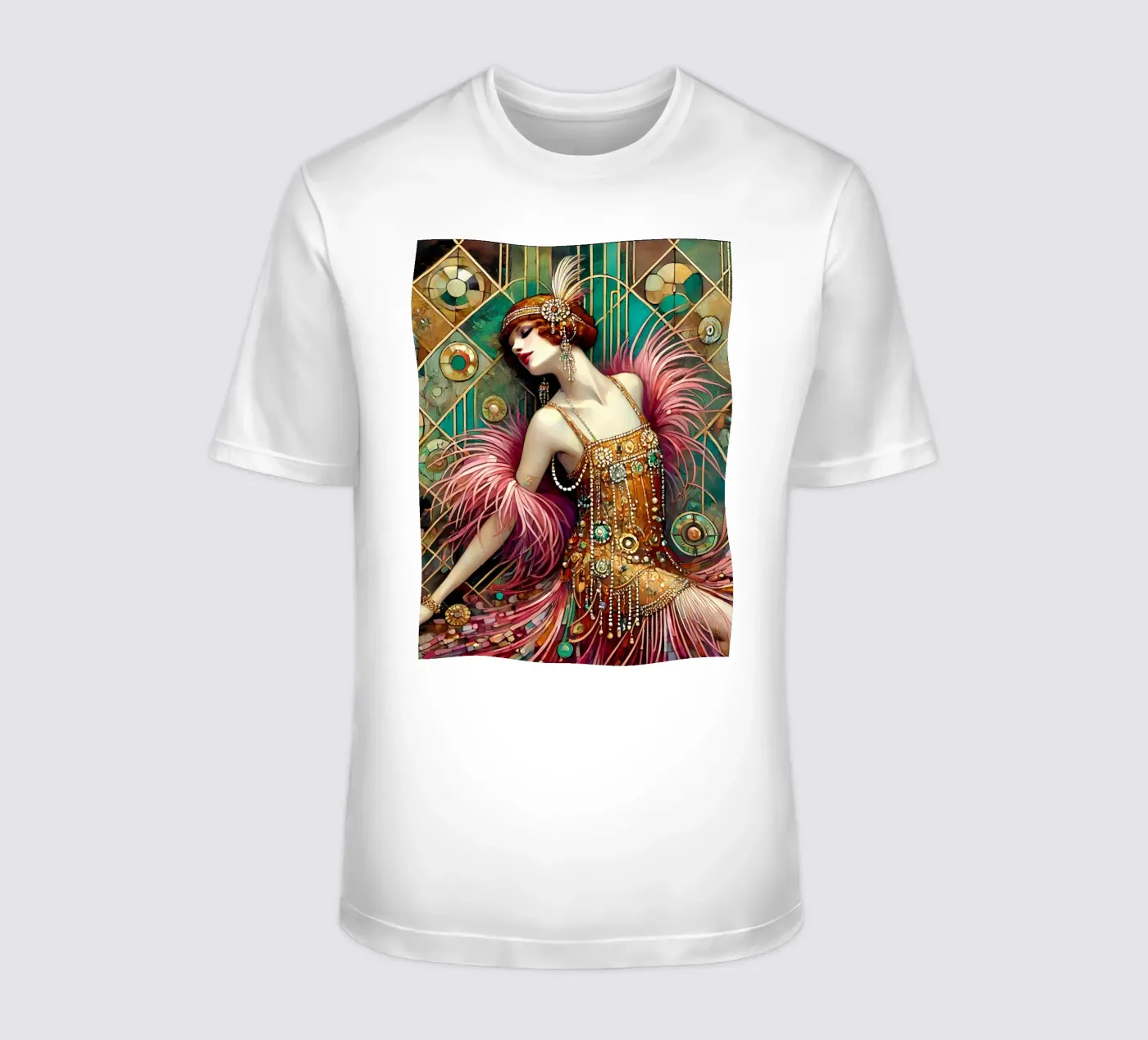Flapper Dancer t-shirt van Art-Nouveau-Dsg