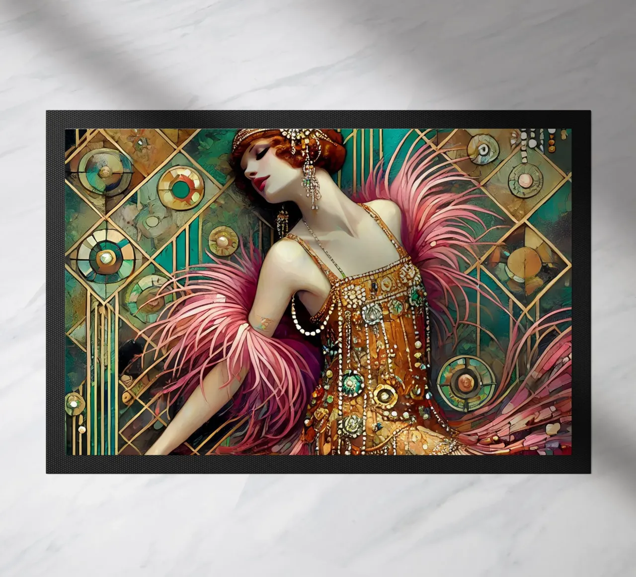 Flapper Dancer zerbino da Art-Nouveau-Dsg