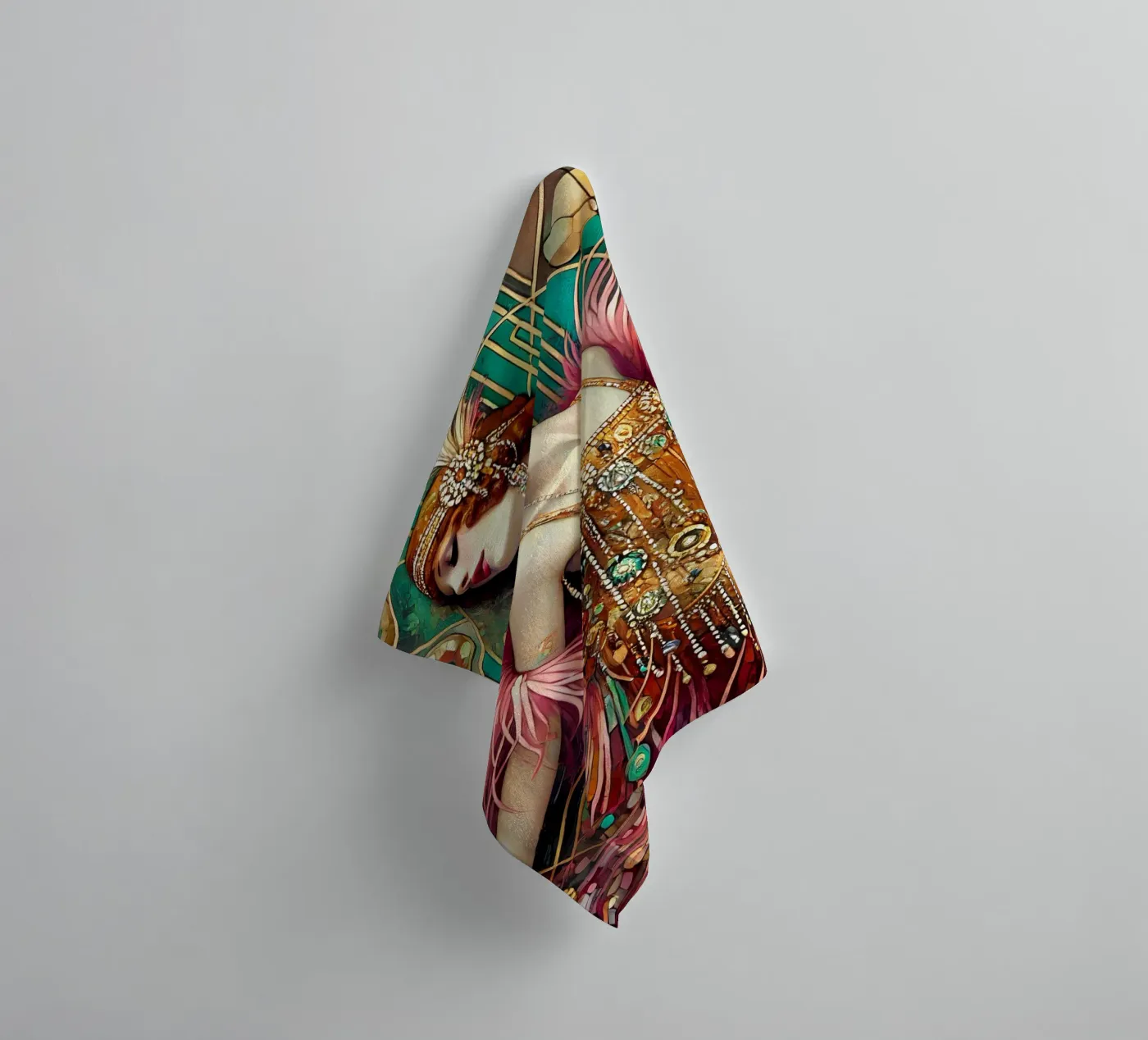 Flapper Dancer badhanddoek van Art-Nouveau-Dsg