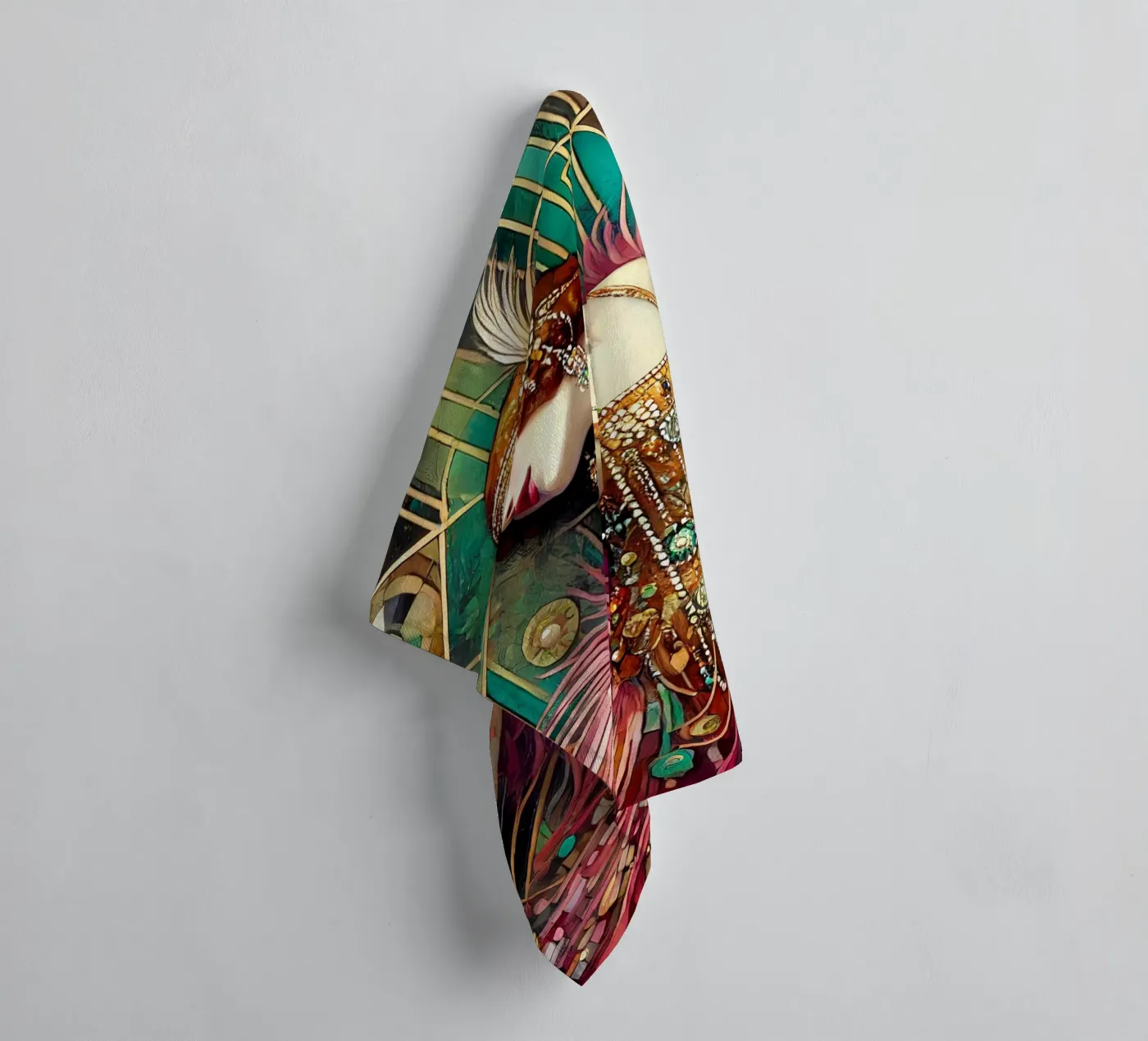 Flapper Dancer towel by Art-Nouveau-Dsg