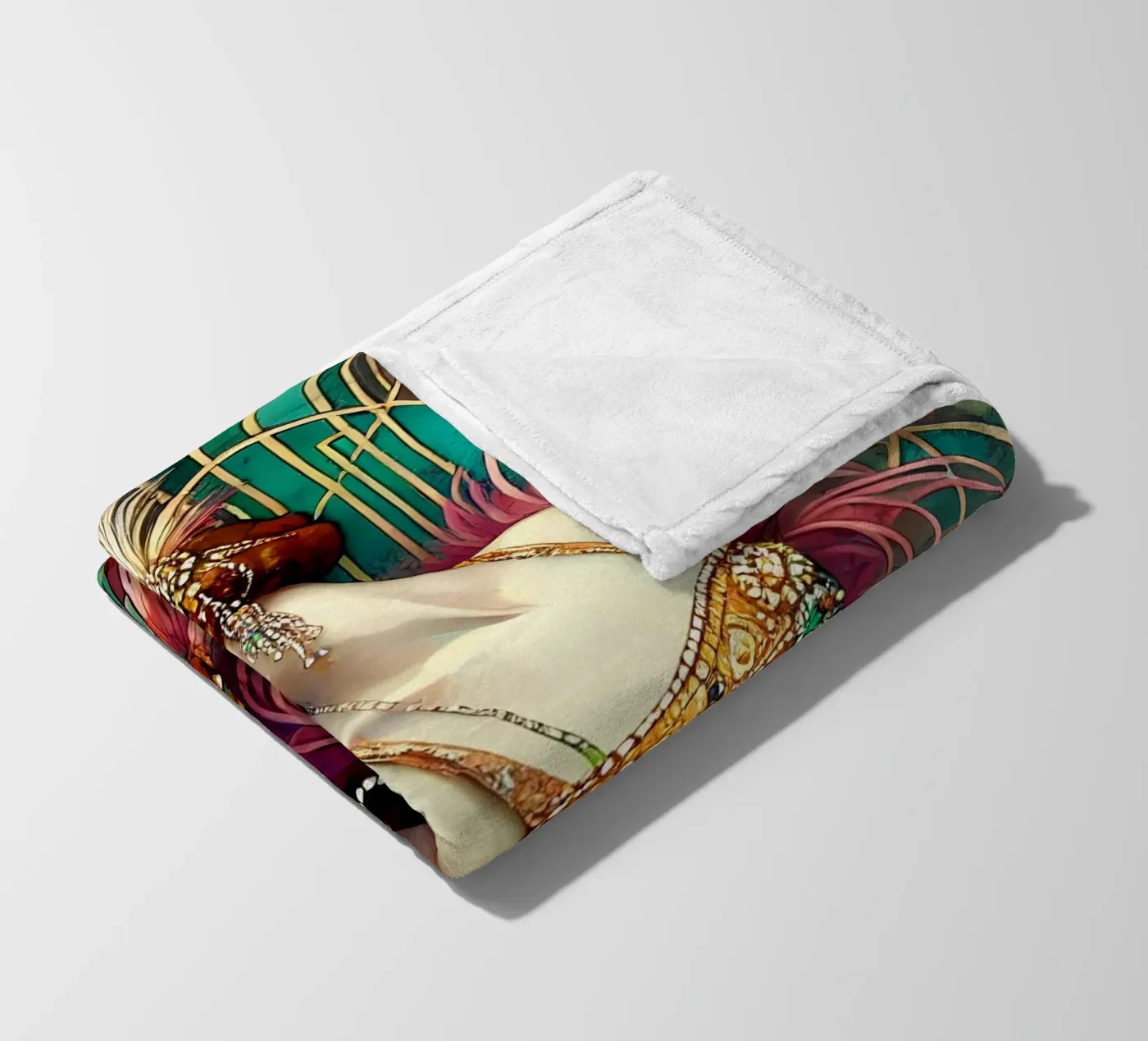 Flapper Dancer Fleecedecke von Art-Nouveau-Dsg