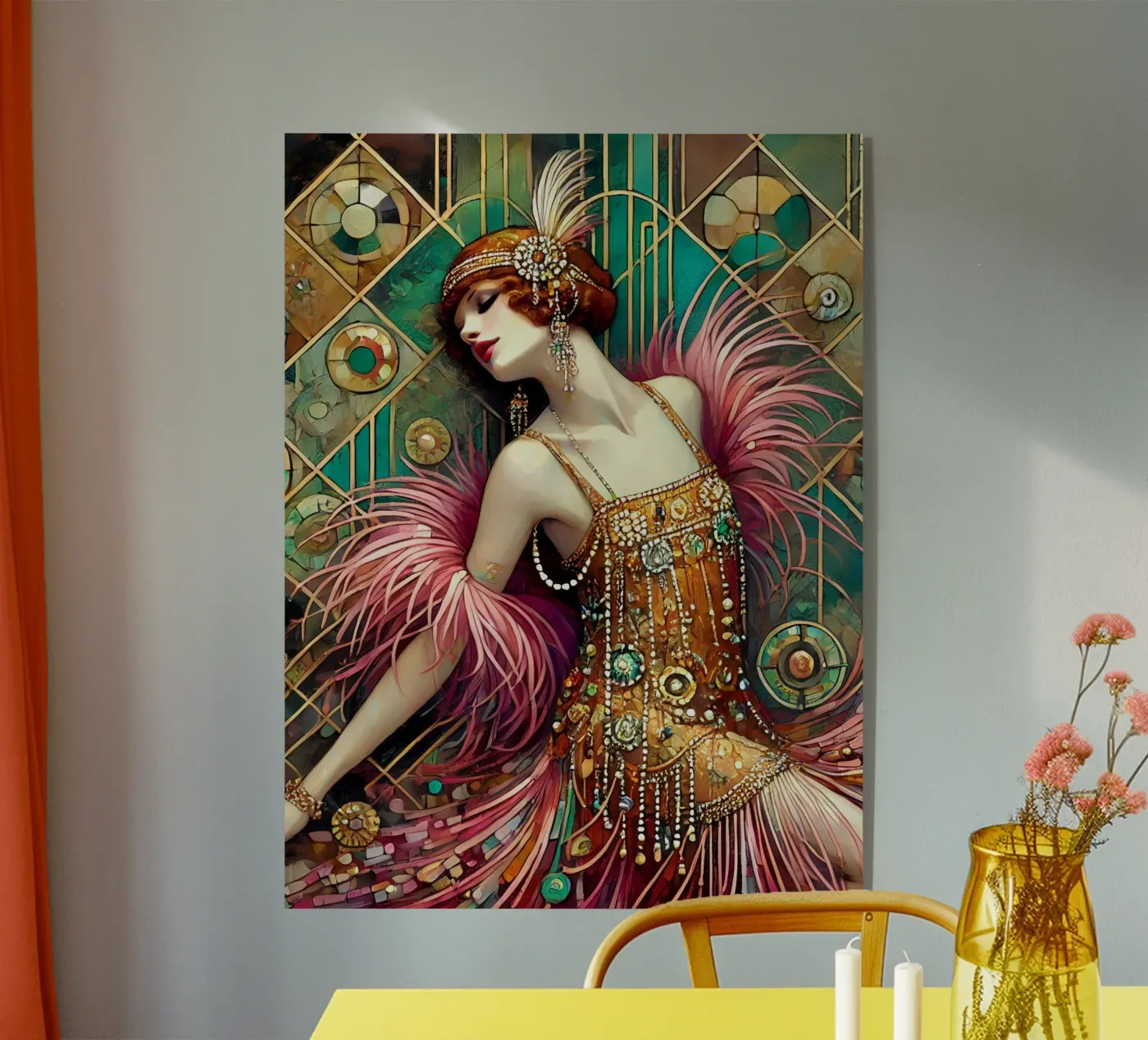 Flapper Dancer acrylic glass by Art-Nouveau-Dsg