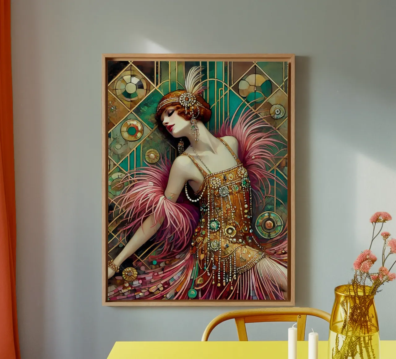 Flapper Dancer canvas by Art-Nouveau-Dsg