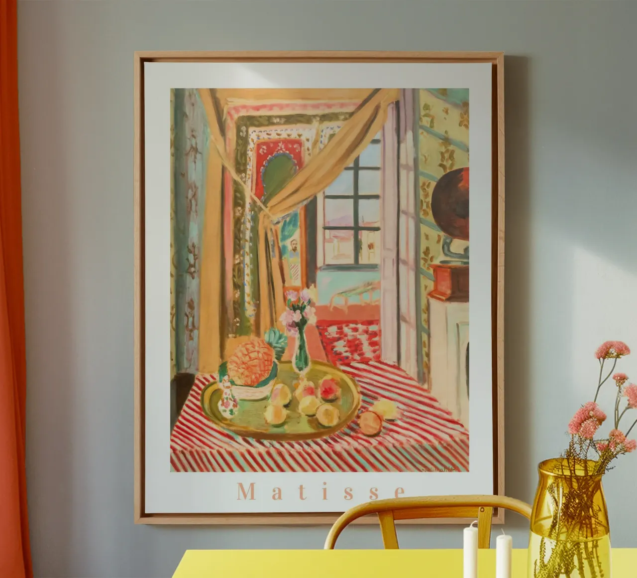 Henri Matisse Prints, Abstract Botanisch Matisse Muurkunst canvas met Baklijst van ArtHaus