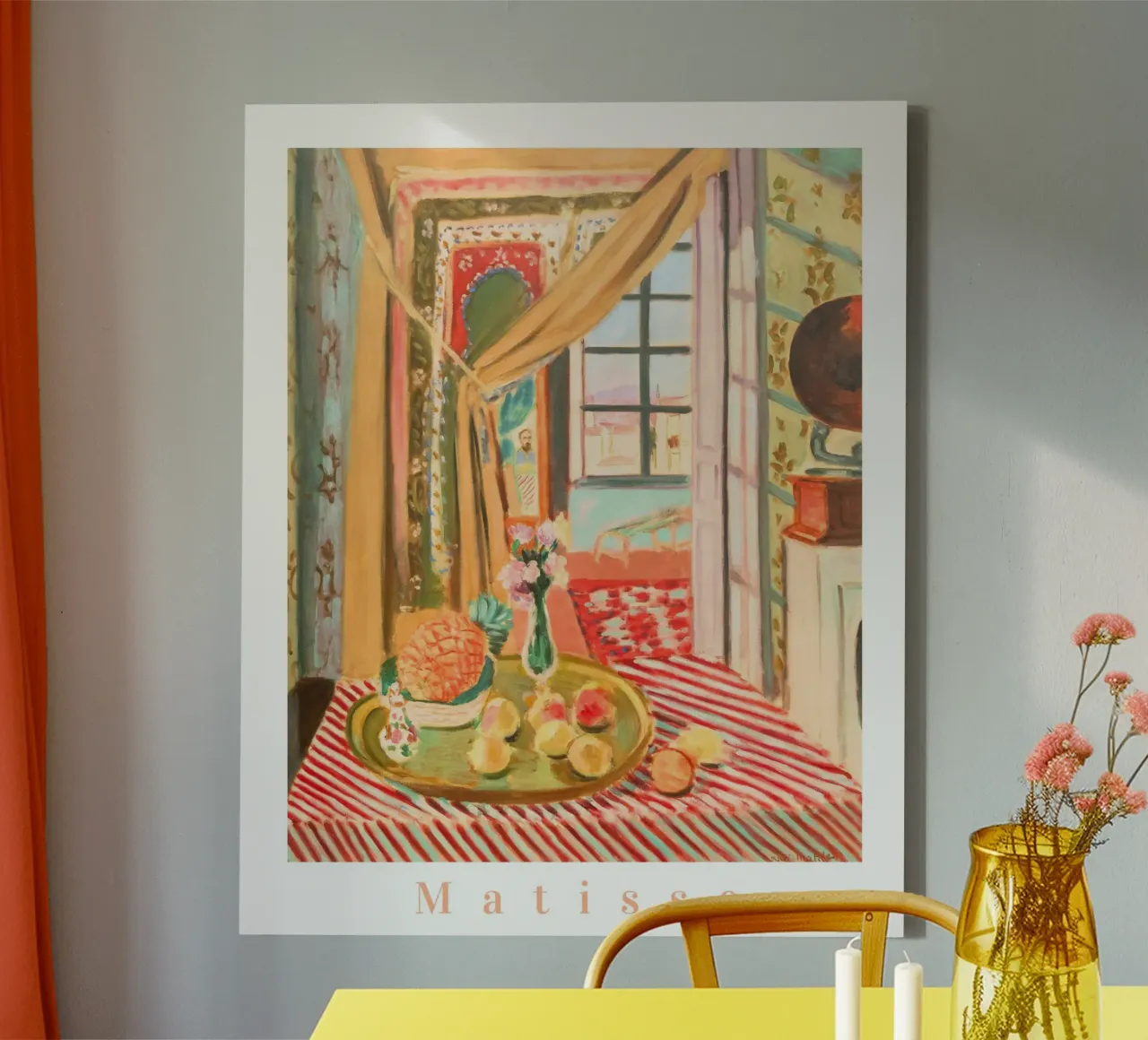 Henri Matisse Prints, Abstract Botanisch Matisse Muurkunst canvas met Baklijst van ArtHaus