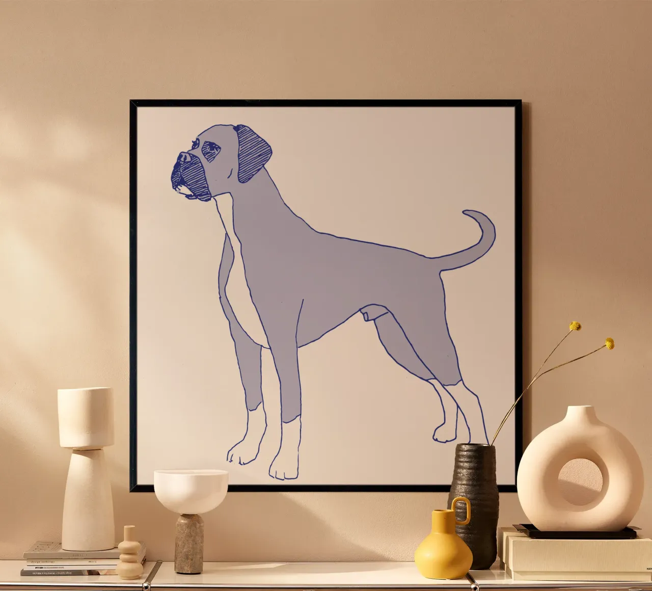 Deutscher Boxer poster con telaio in plastica da Face & Content