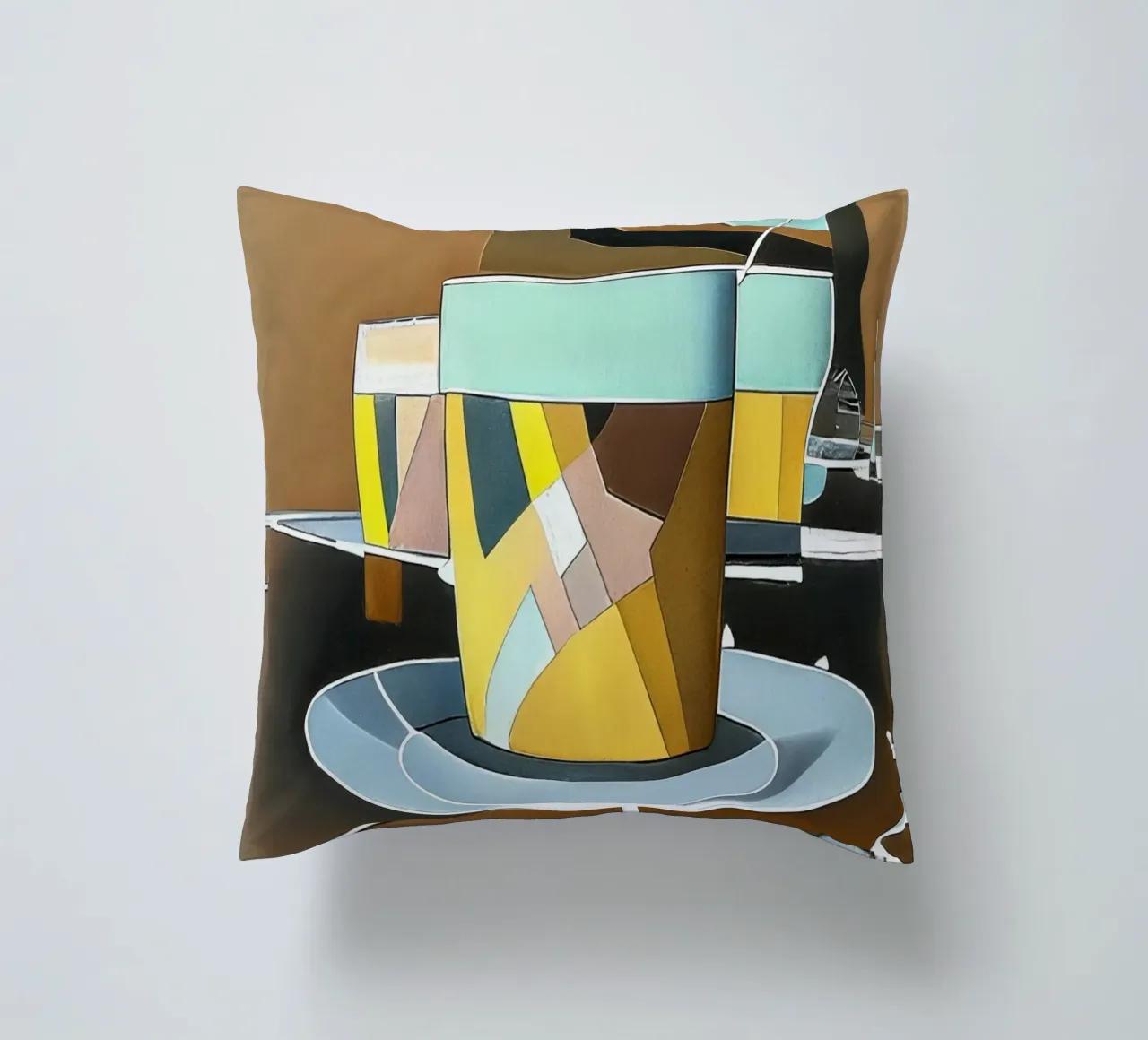 Latte Macchiato cuscino da Abstract Art by LK