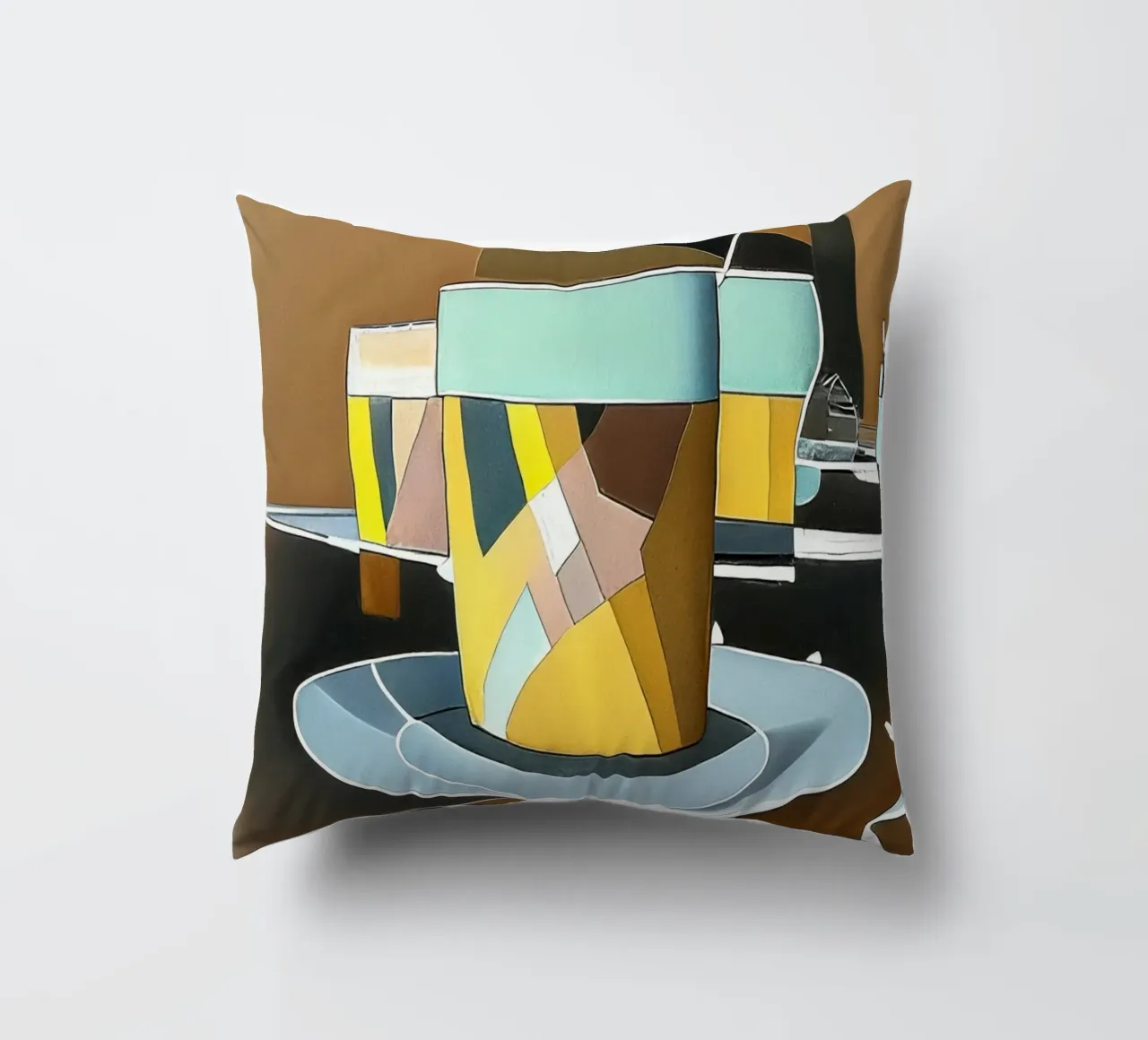 Latte Macchiato cuscino da Abstract Art by LK
