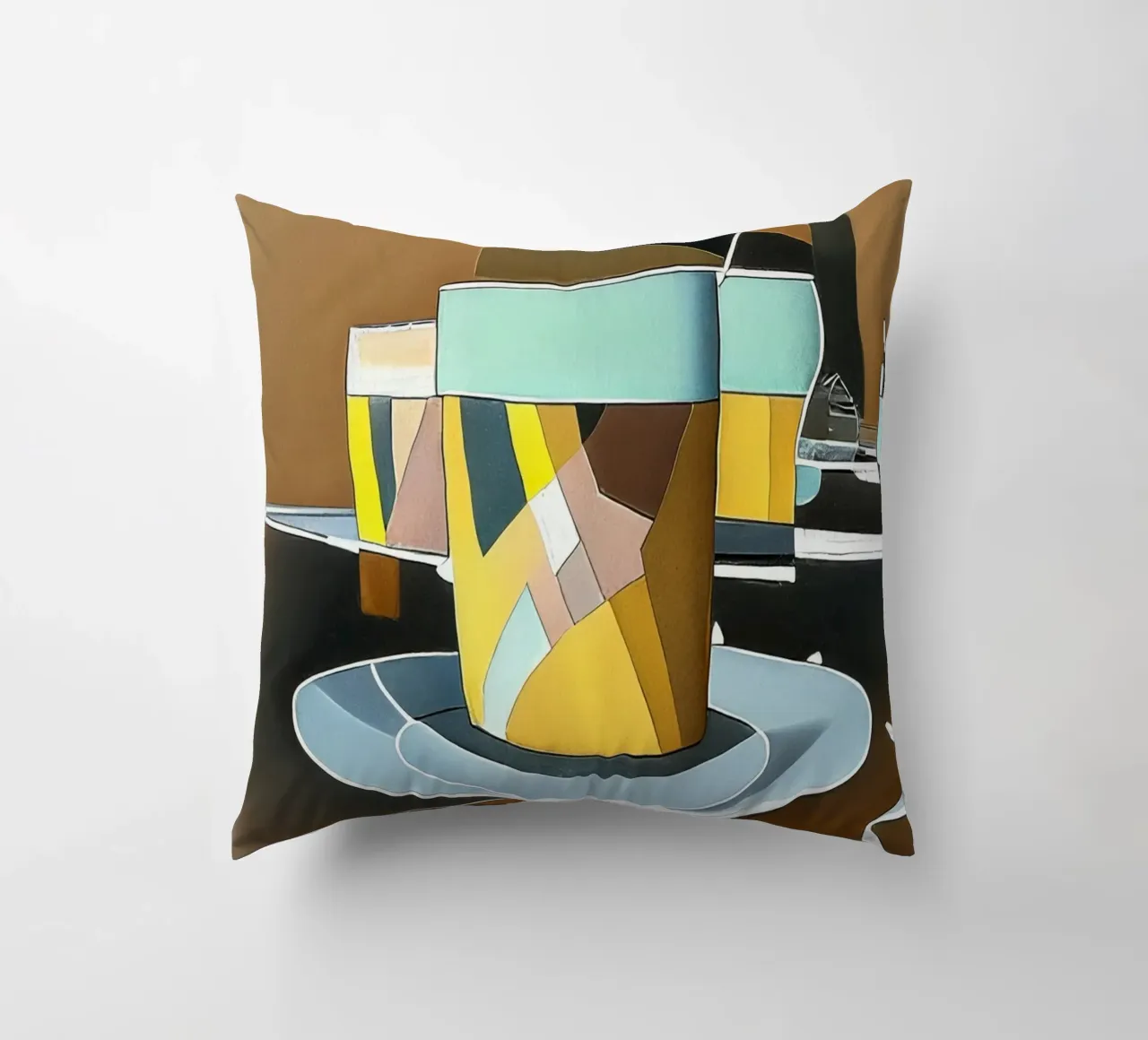 Latte Macchiato cuscino da Abstract Art by LK