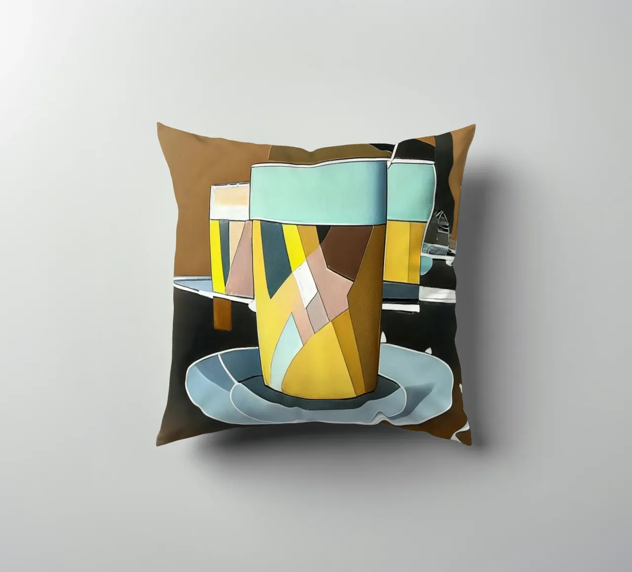 Latte Macchiato cuscino da Abstract Art by LK