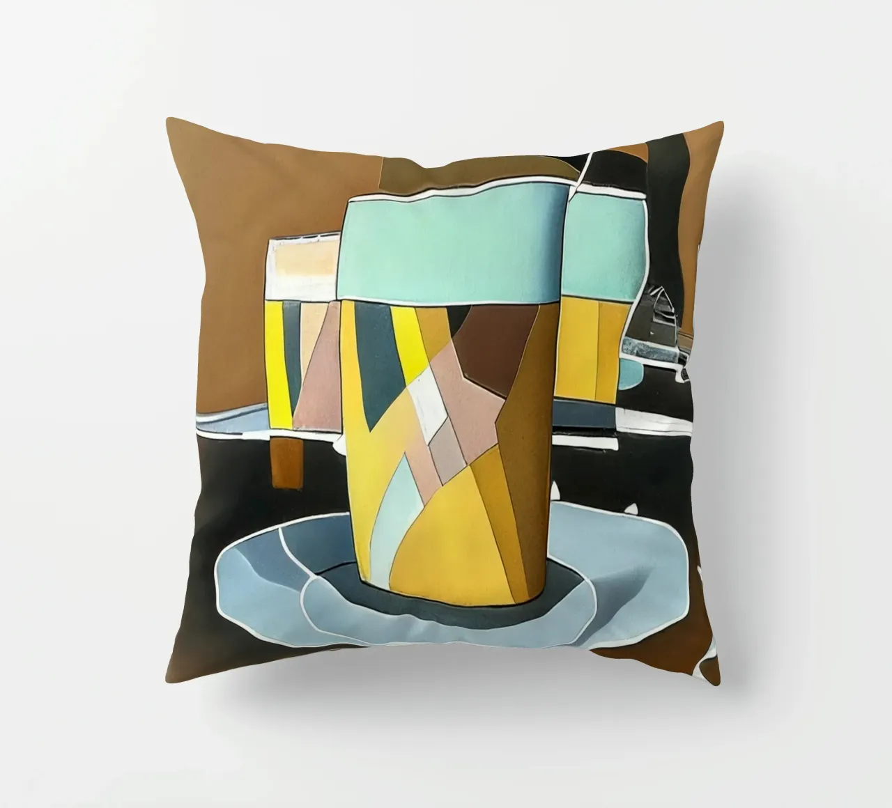 Latte Macchiato cuscino da Abstract Art by LK