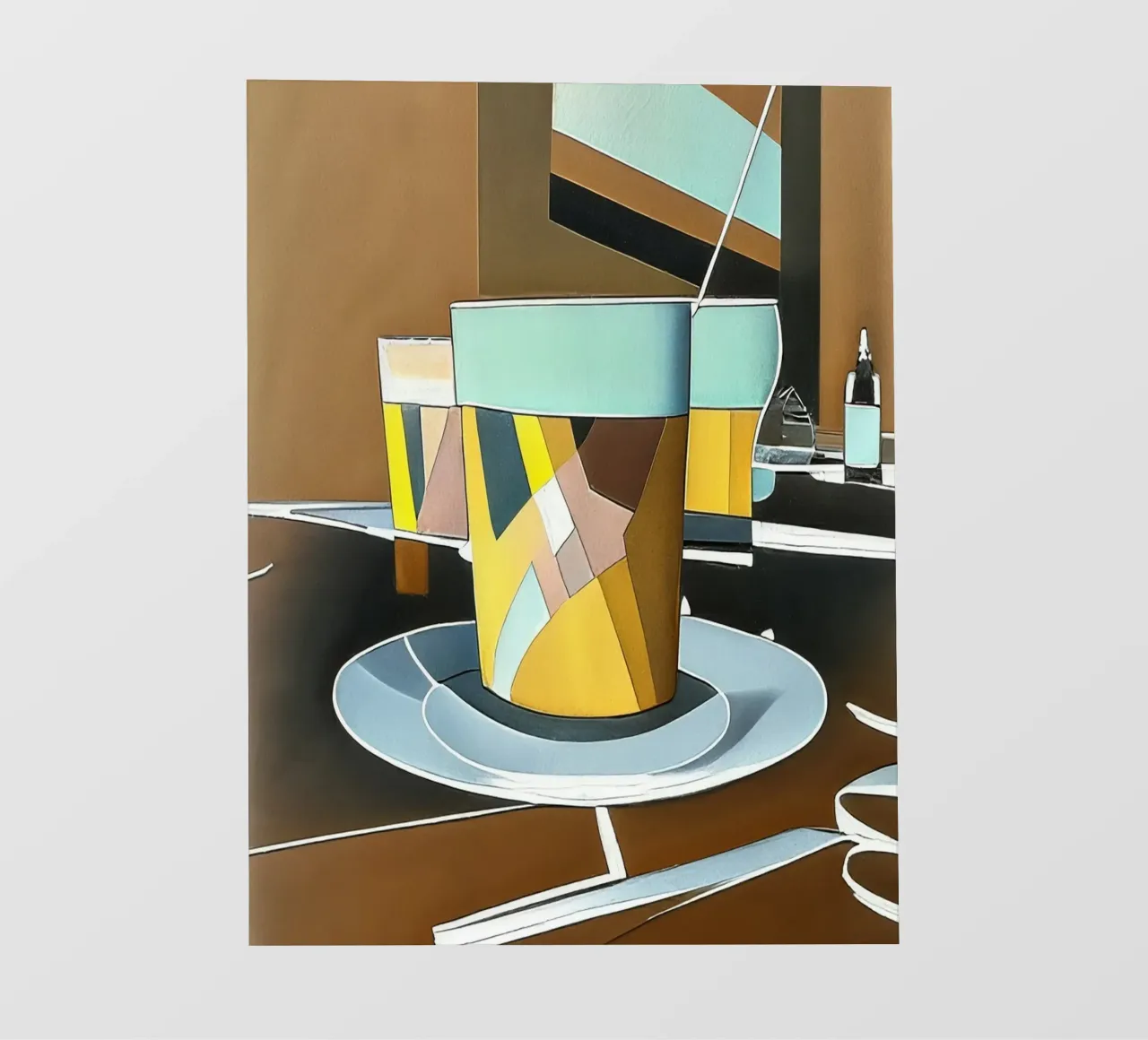 Latte Macchiato pellicola backlit da Abstract Art by LK