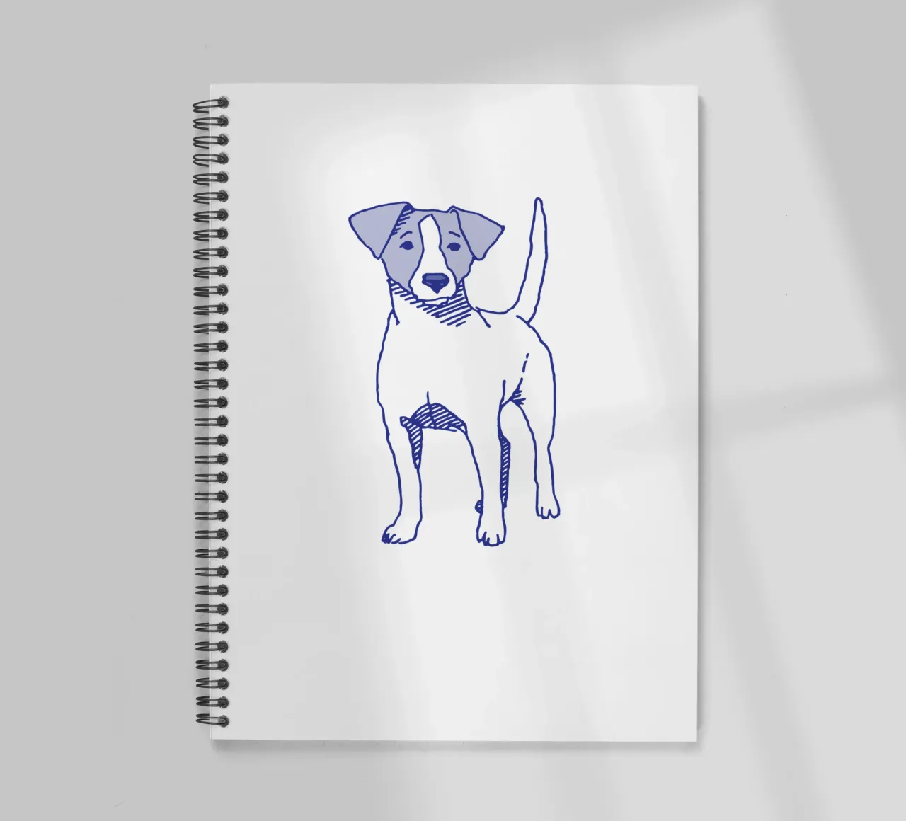 Jack Russell Terrier spiral notebook by Face & Content