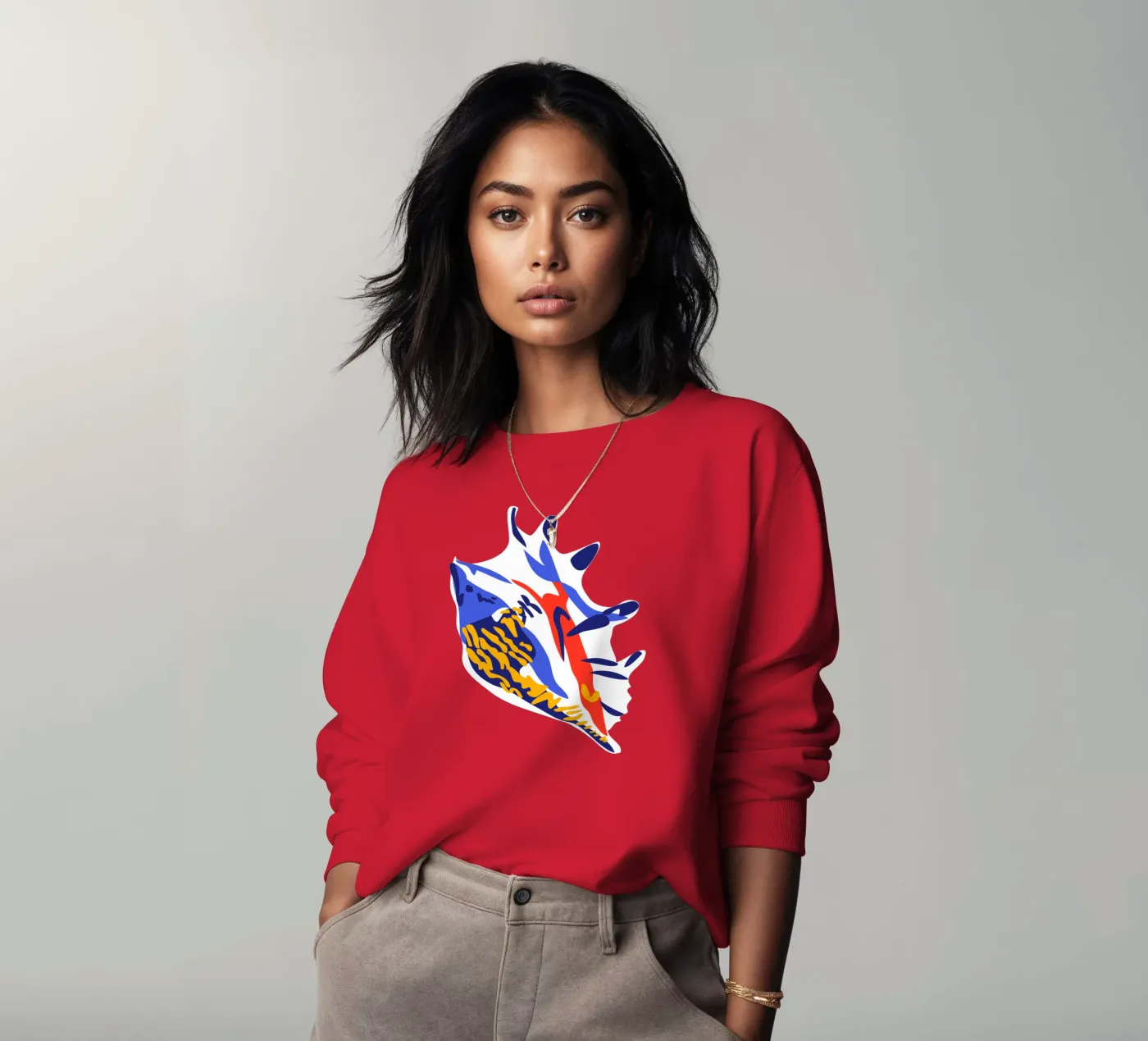Seashell sweatshirt by Mariery Young