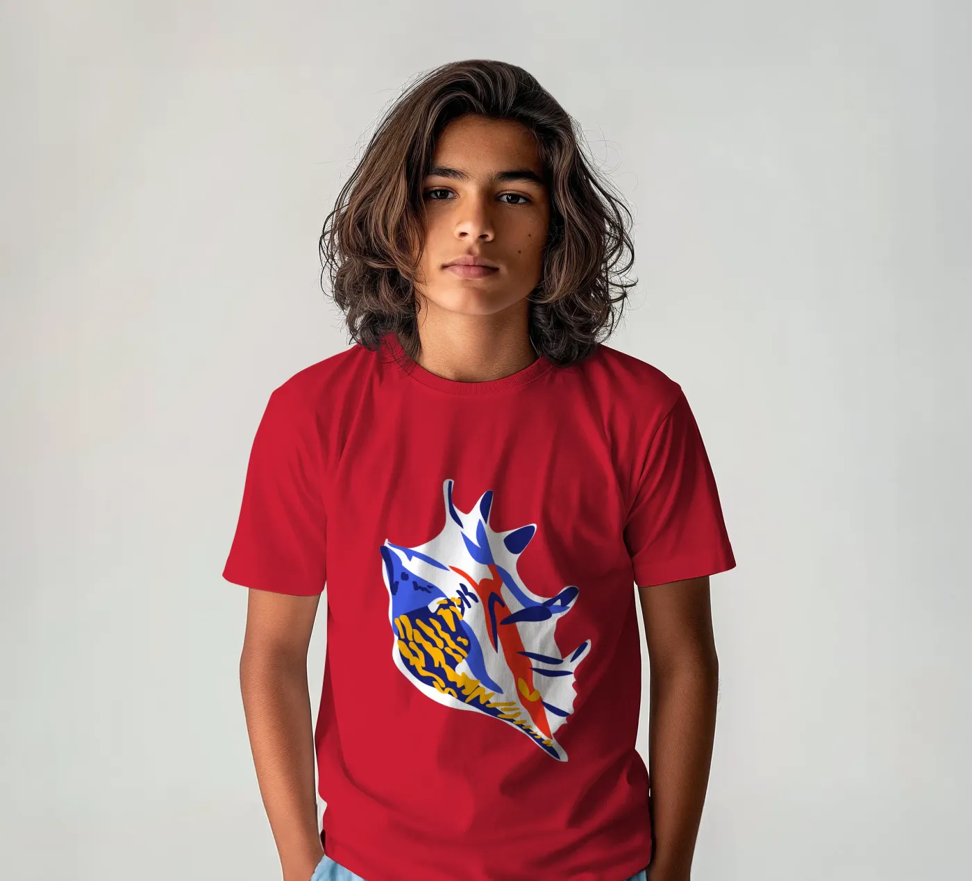 Seashell kids t-shirt by Mariery Young