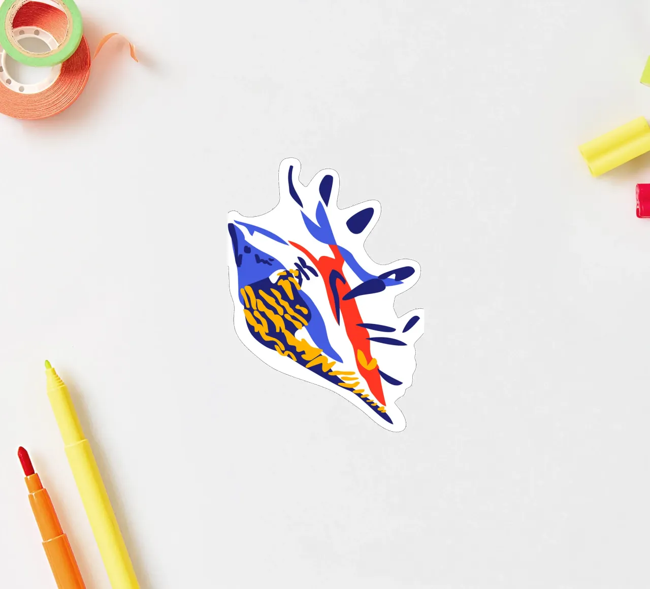 Seashell sticker by Mariery Young