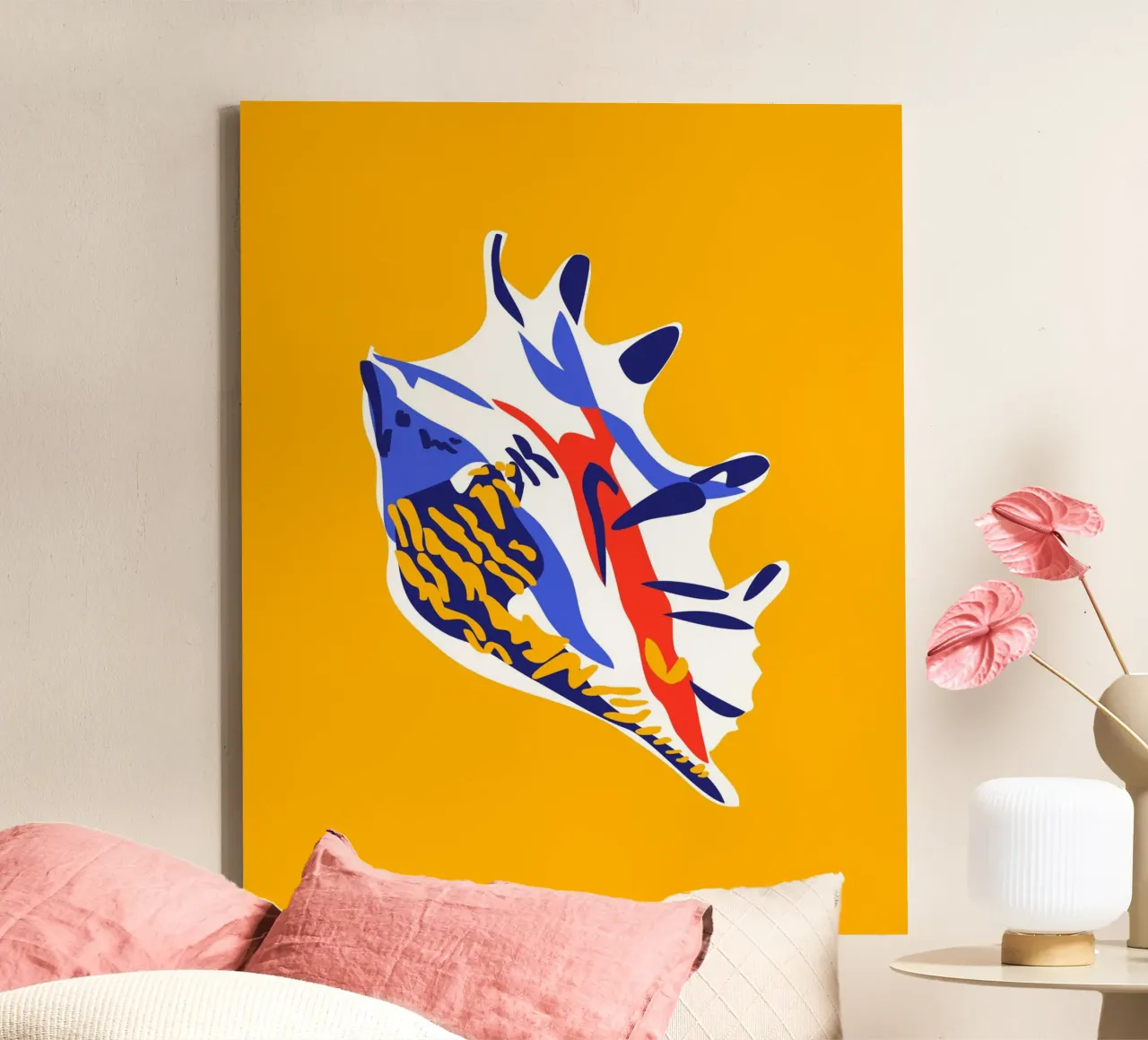 Zeeschelp canvas van Mariery Young