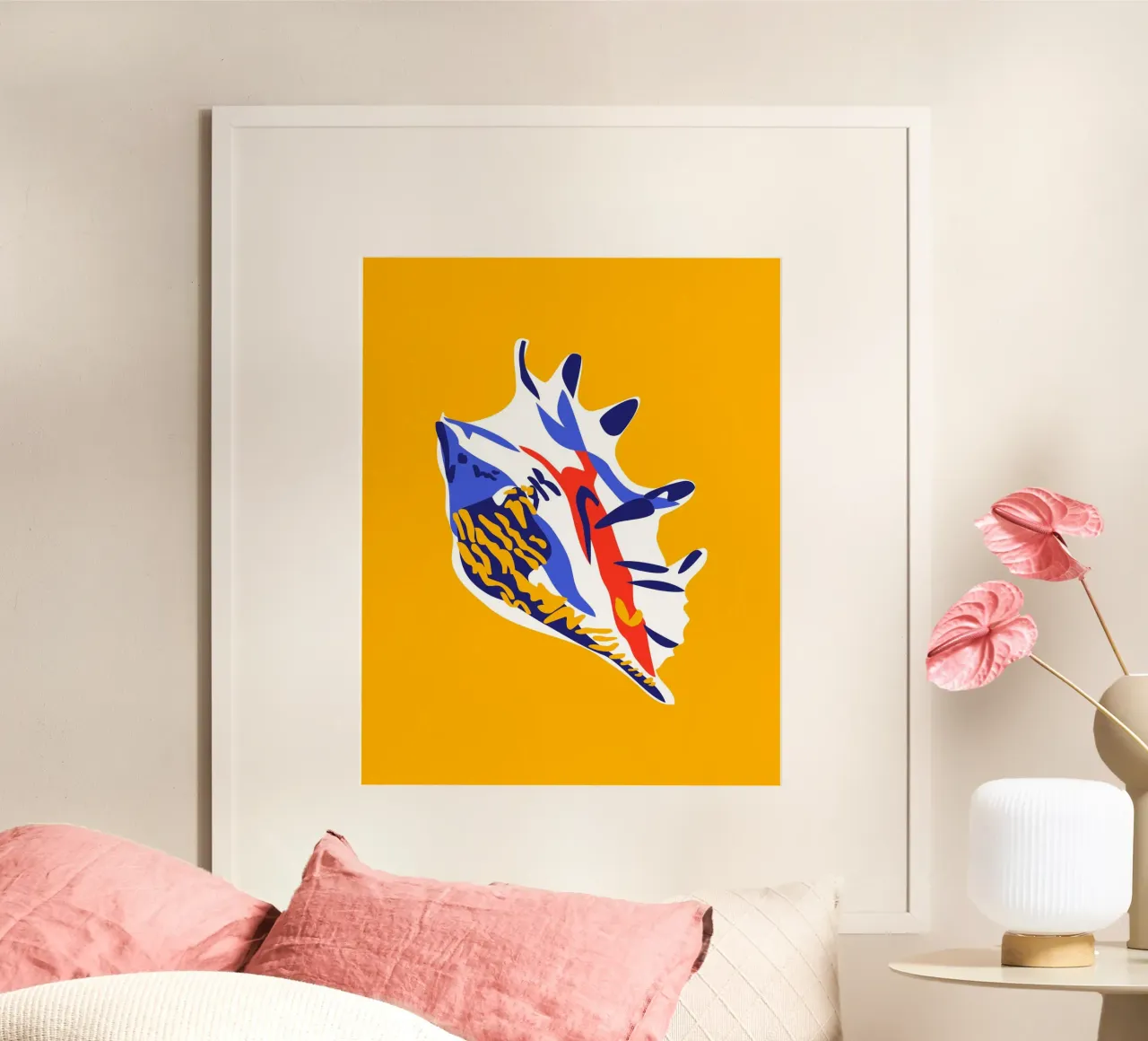Conchiglia poster con telaio in alluminio da Mariery Young