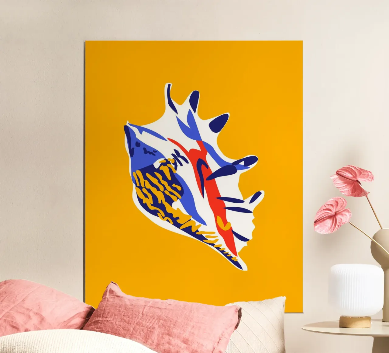 Conchiglia poster con telaio in alluminio da Mariery Young