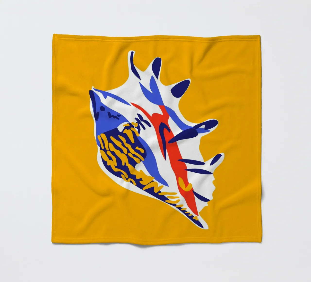 Seashell fleece blanket by Mariery Young