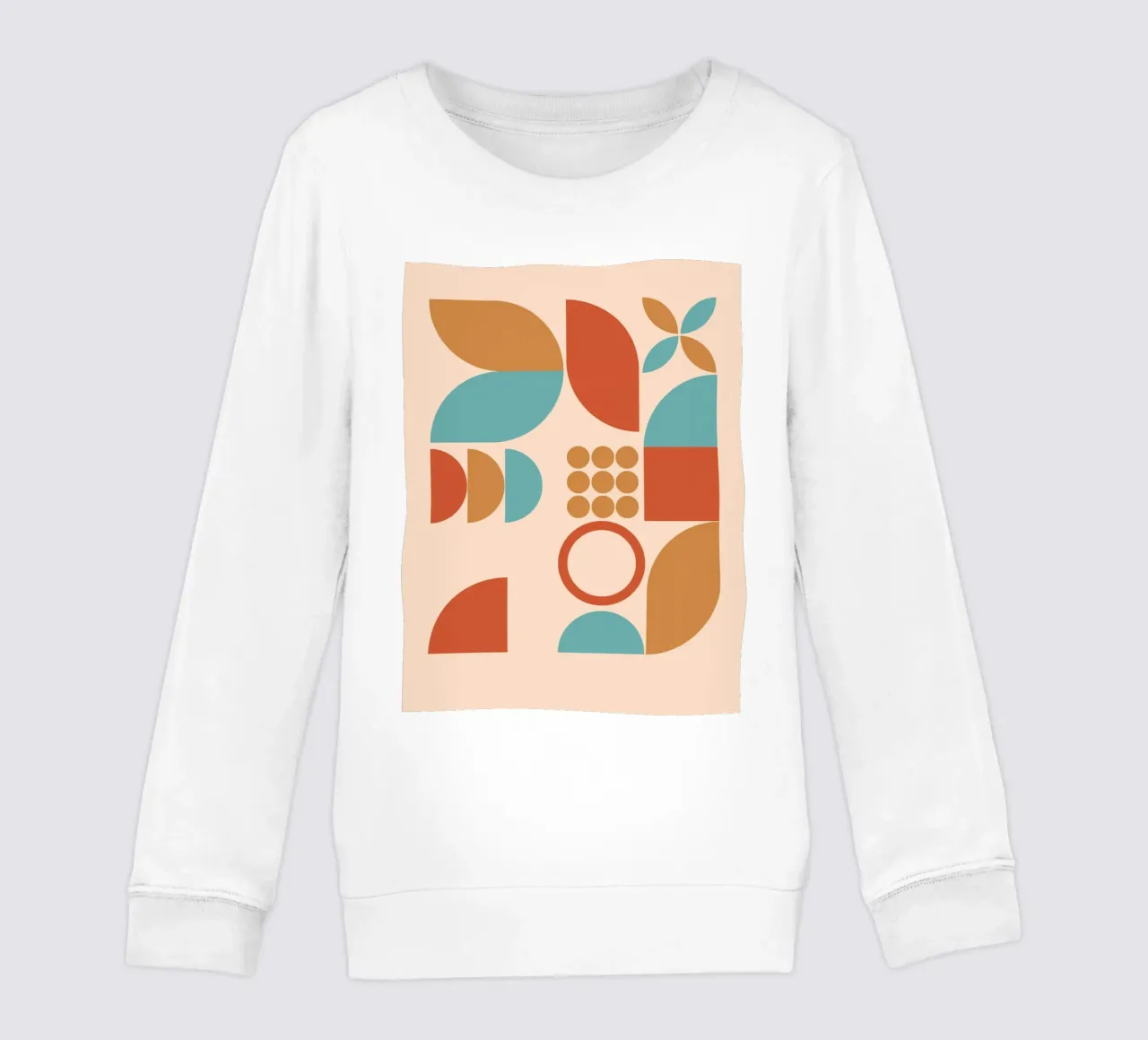 Motif géométrique Mid Century sweat enfant de Kim Hubball Studio