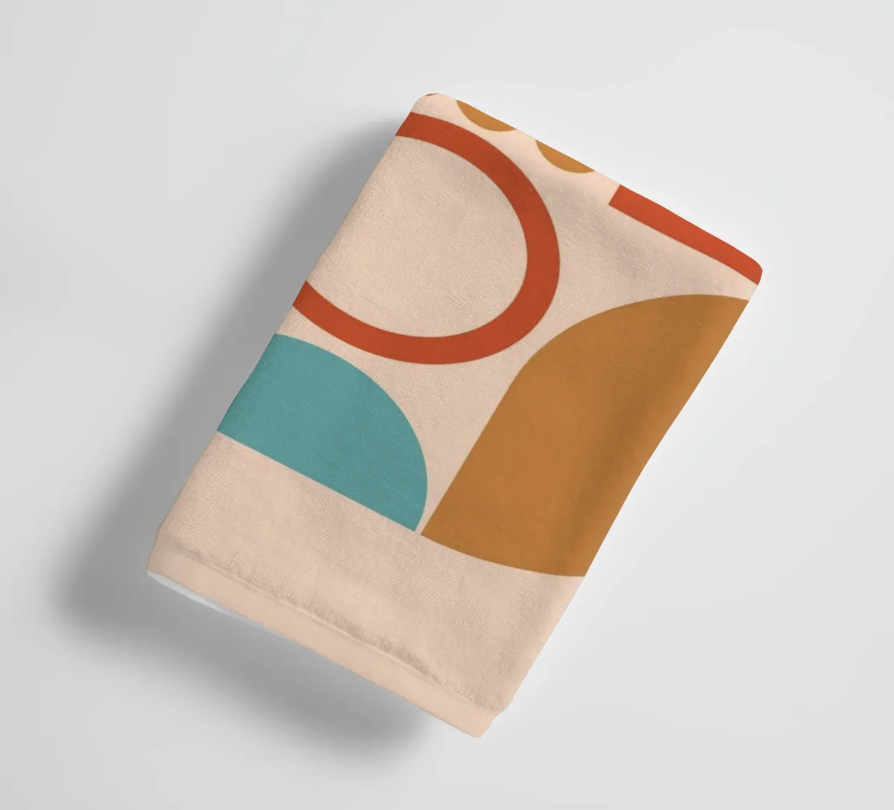 Geometric Pattern Mid Century towel by Kim Hubball Studio