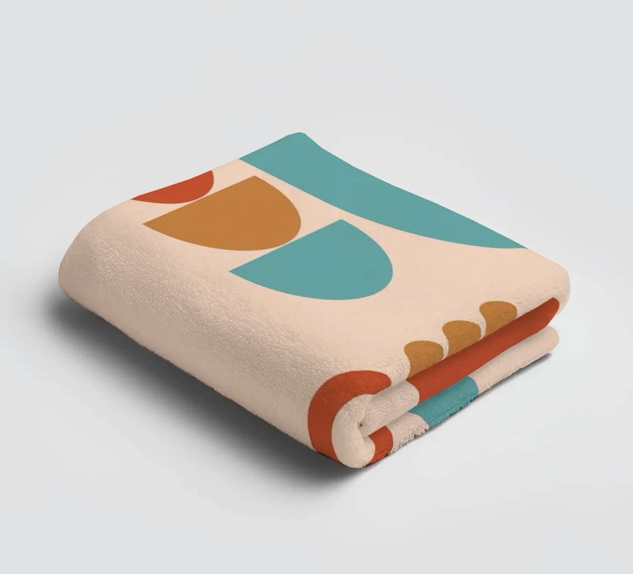 Geometric Pattern Mid Century towel by Kim Hubball Studio