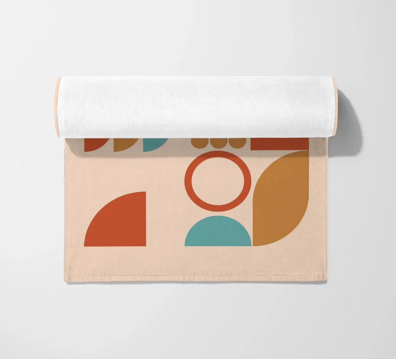 Geometric Pattern Mid Century beach towel by Kim Hubball Studio