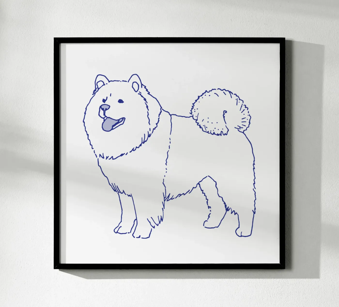 Chow-Chow poster da Blue on White