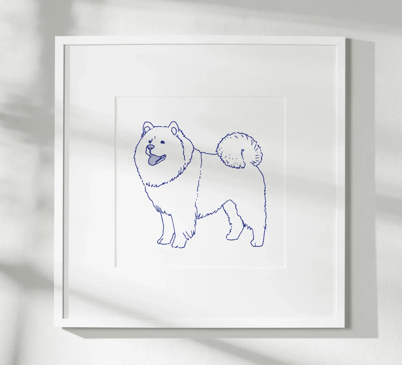 Chow-Chow poster da Blue on White